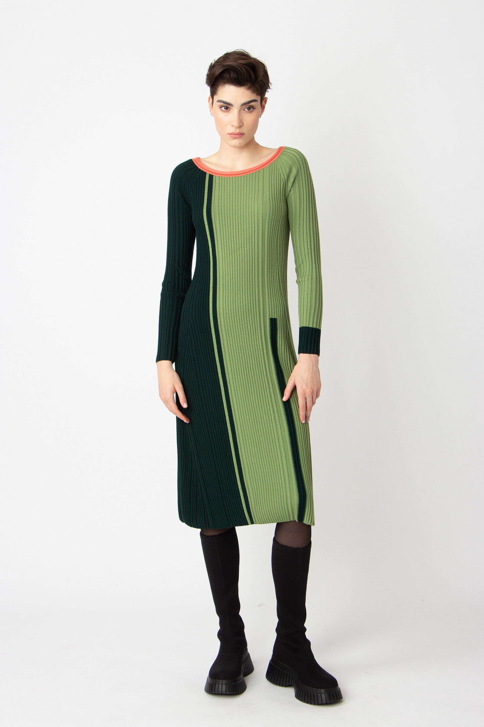 IVKO  Woman IVKO - Jacquard Dress Color Blocking Granny