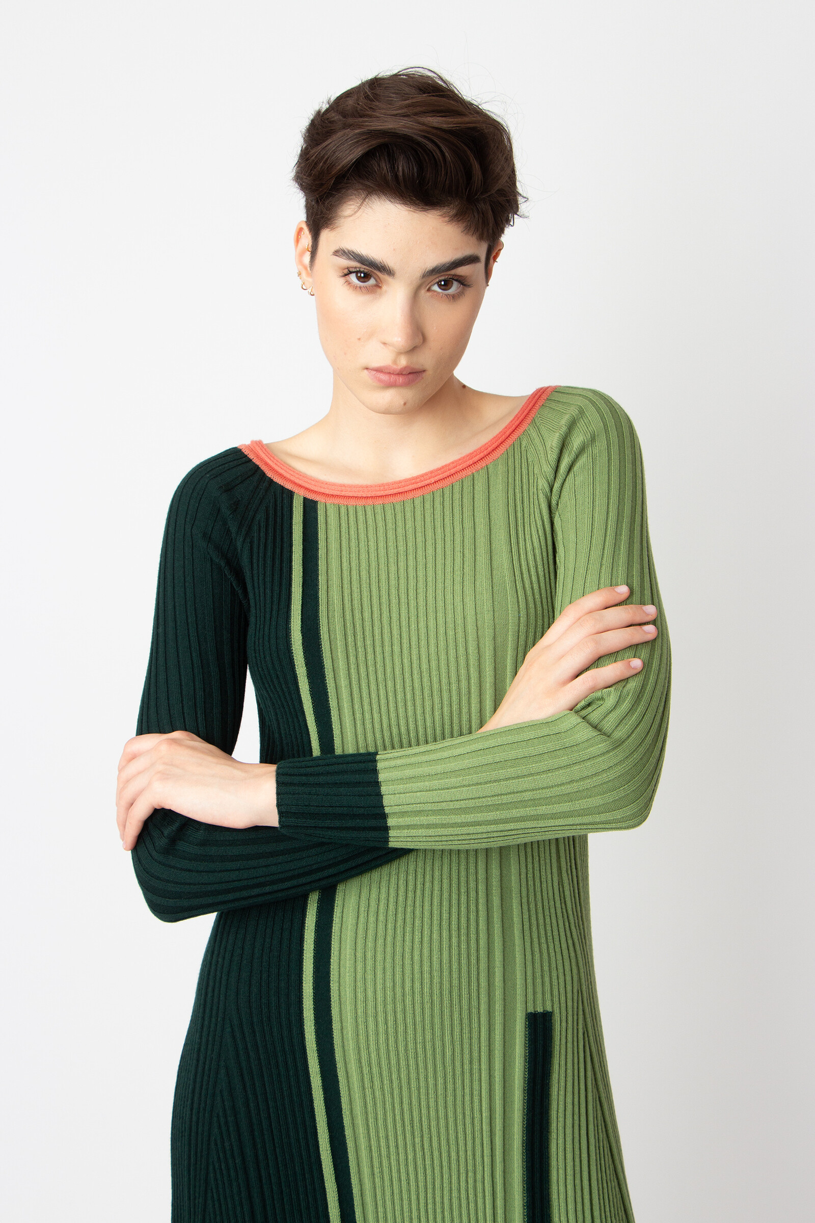 IVKO  Woman IVKO - Jacquard Dress Color Blocking Granny