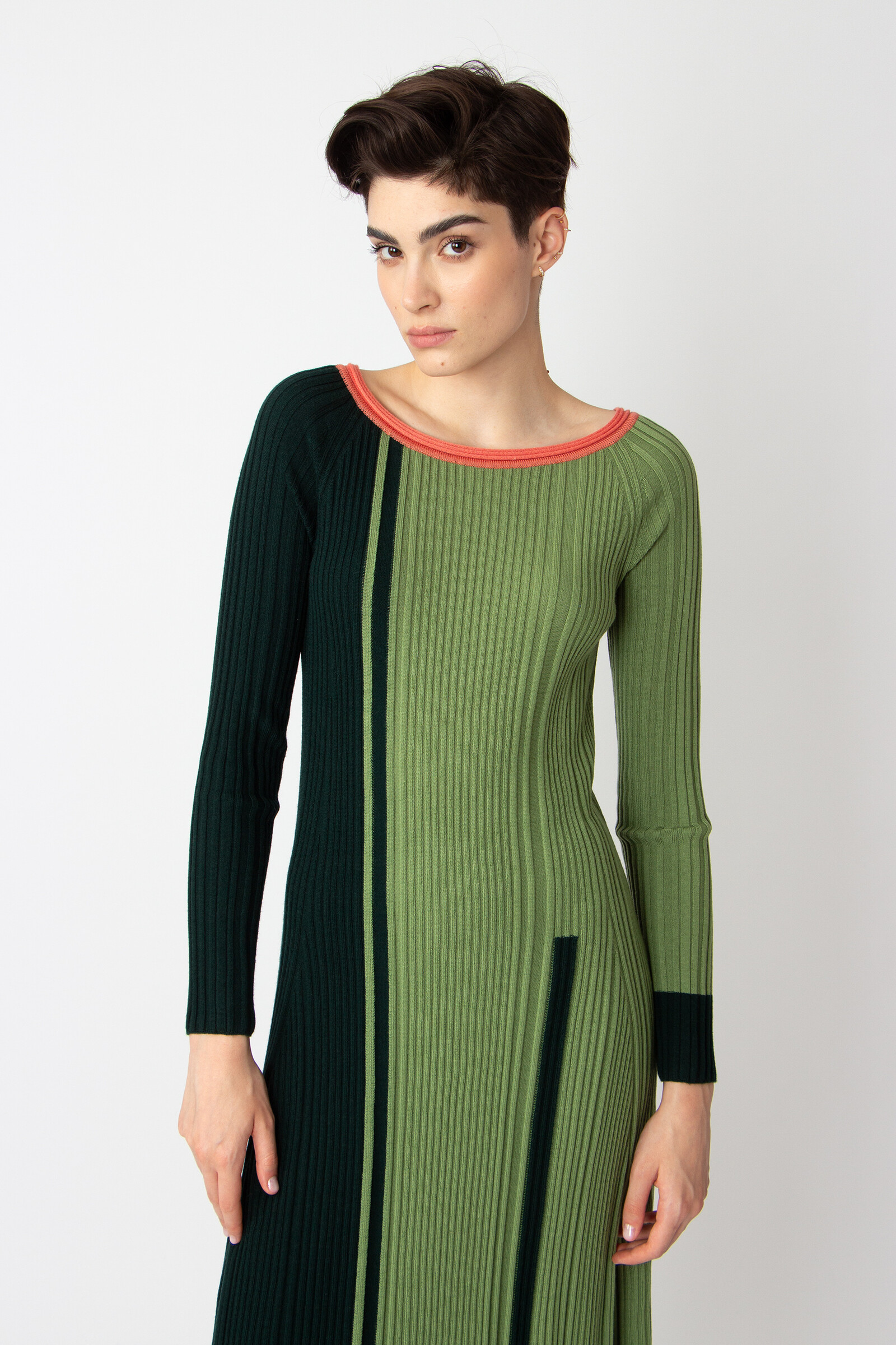 IVKO  Woman IVKO - Jacquard Dress Color Blocking Granny