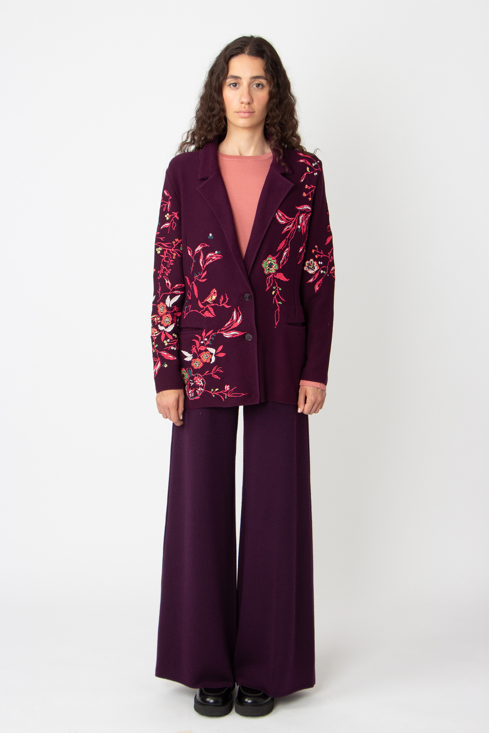 IVKO  Woman IVKO - Blazer with Embroidery Plum
