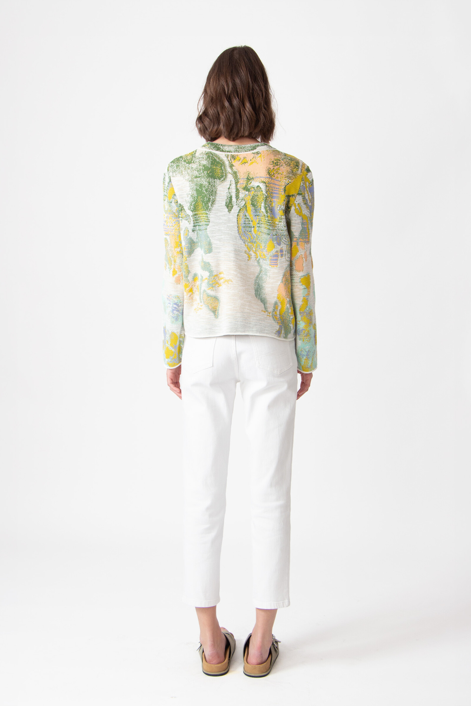IVKO  Woman IVKO - Short Cardigan Terrain Pattern White