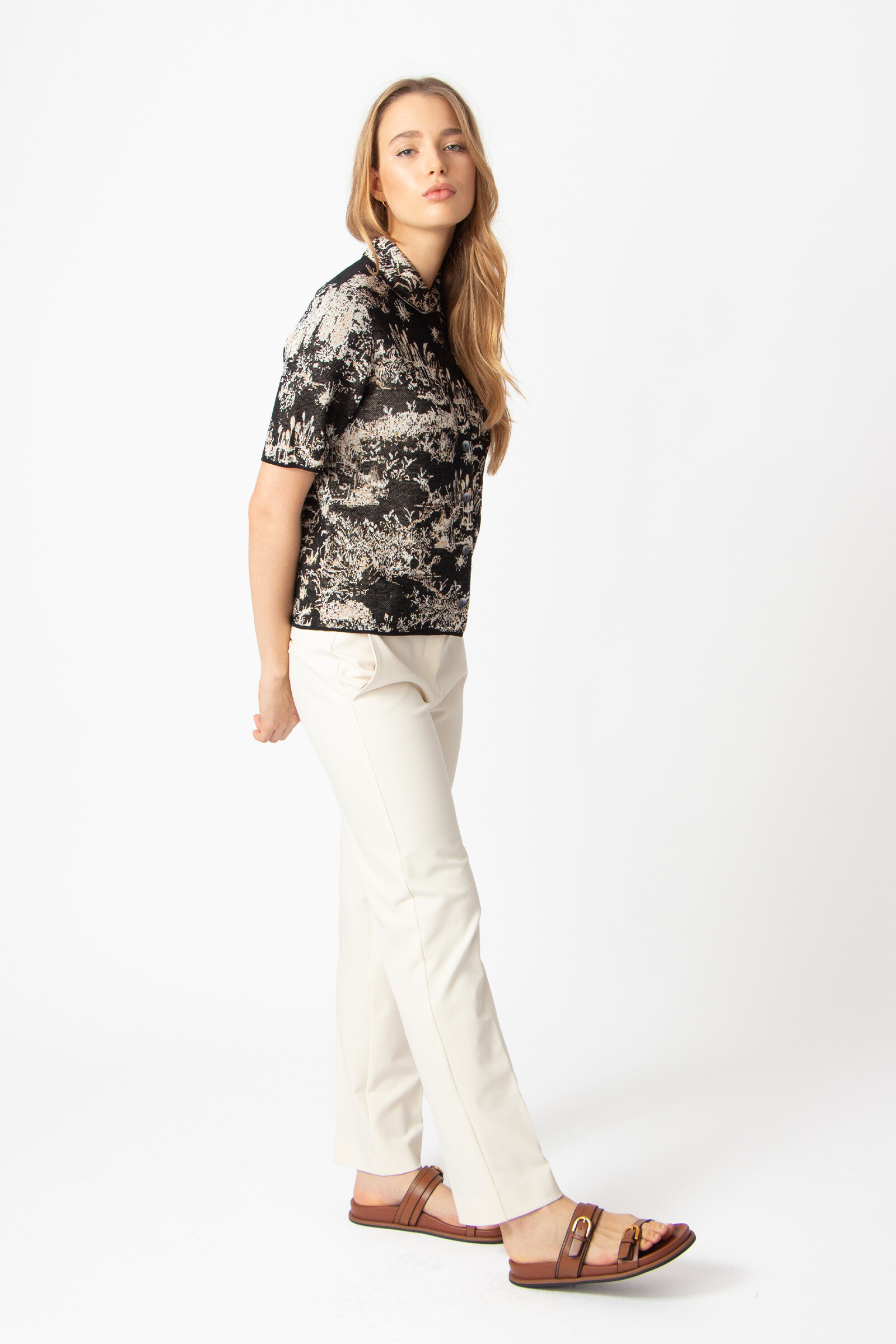 IVKO  Woman IVKO - Pullover Garden Nostalgic Pattern Black
