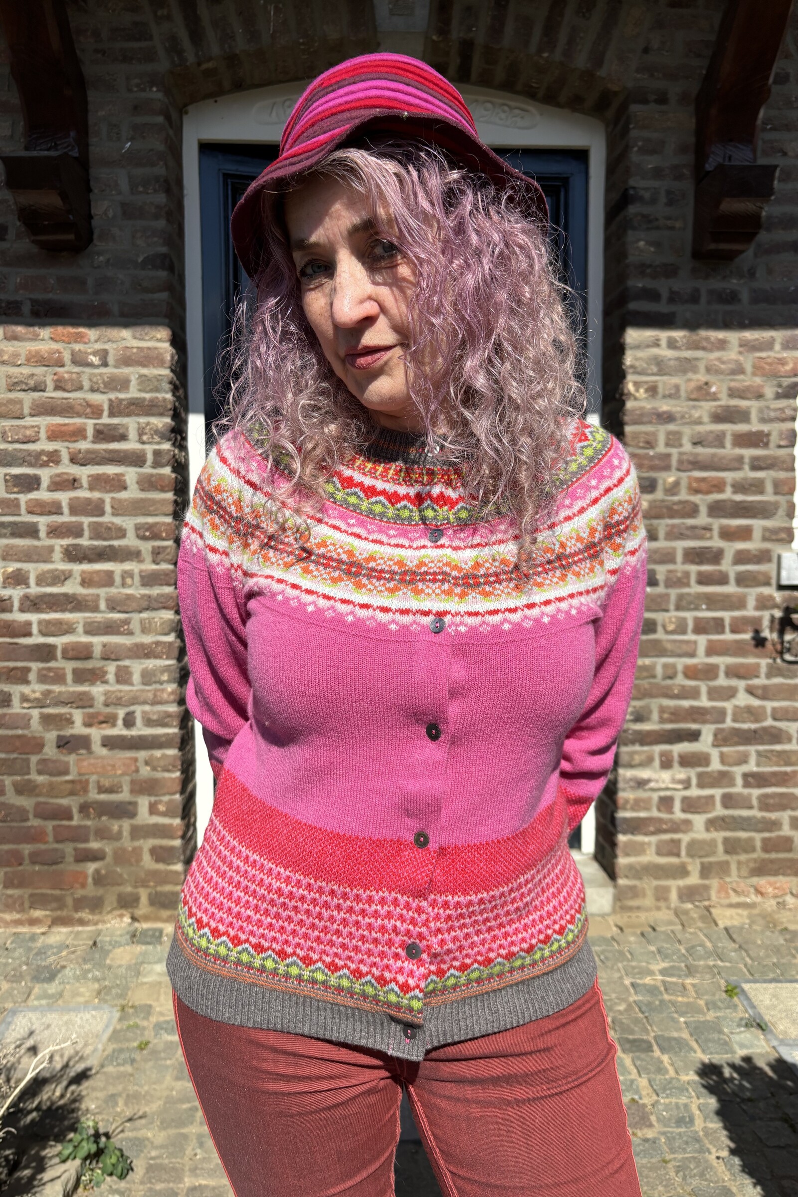 Eribé Eribé - Alpine Cardigan Pink Lily