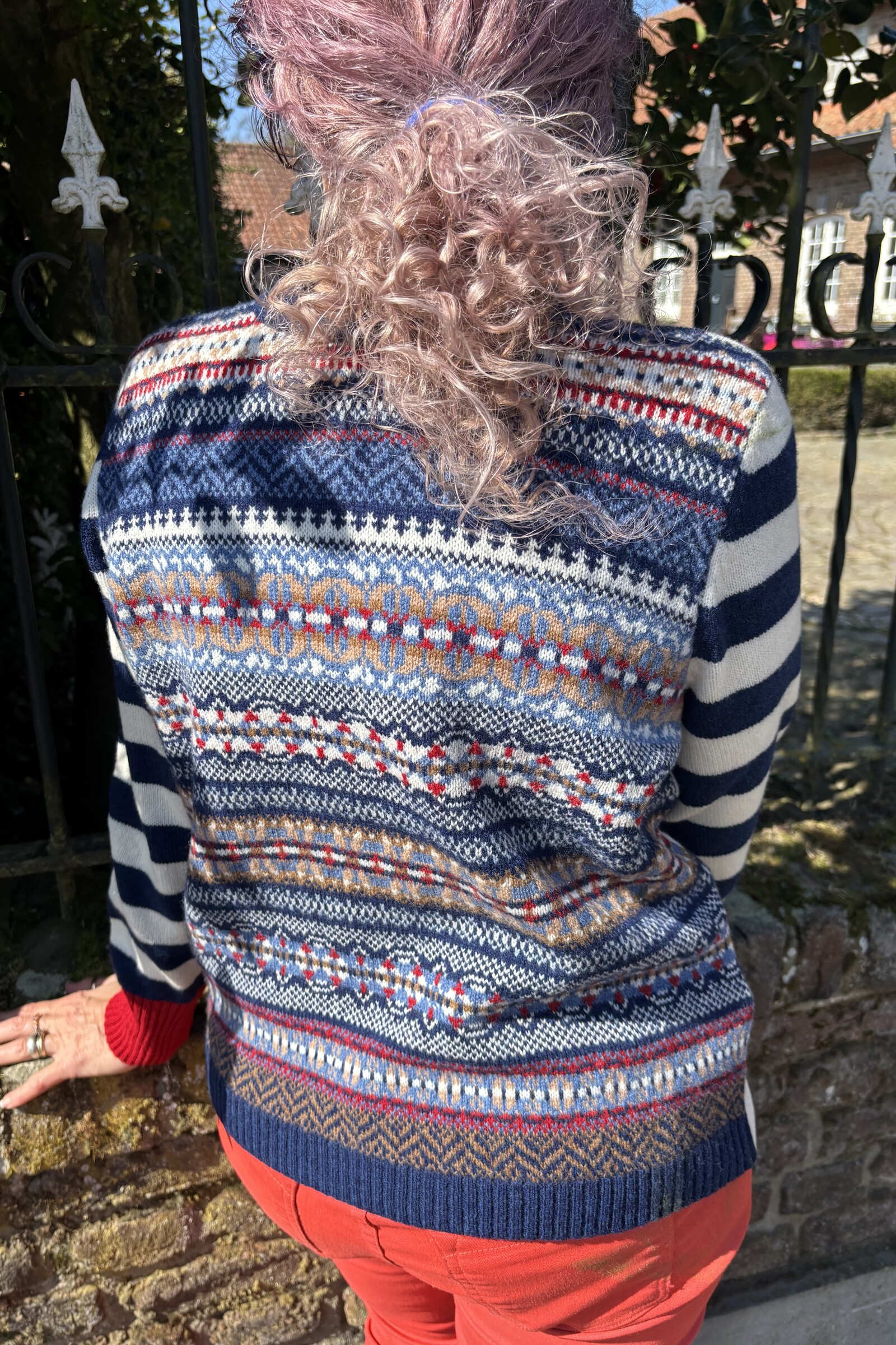 Eribé Eribé - Stobo Fairisle Sweater Navy Reflections