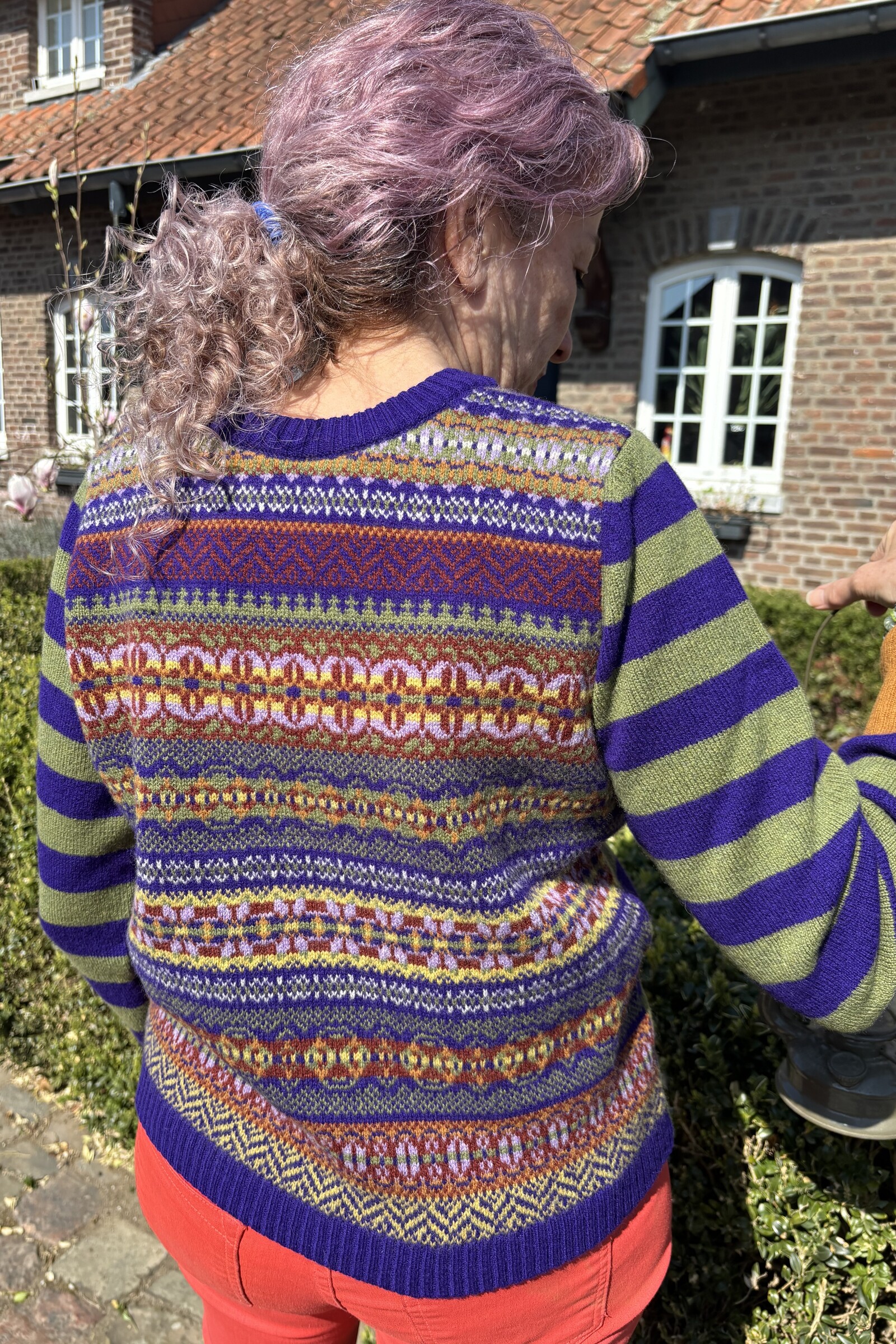 Eribé Eribé - Stobo Fairisle Sweater Mulberry