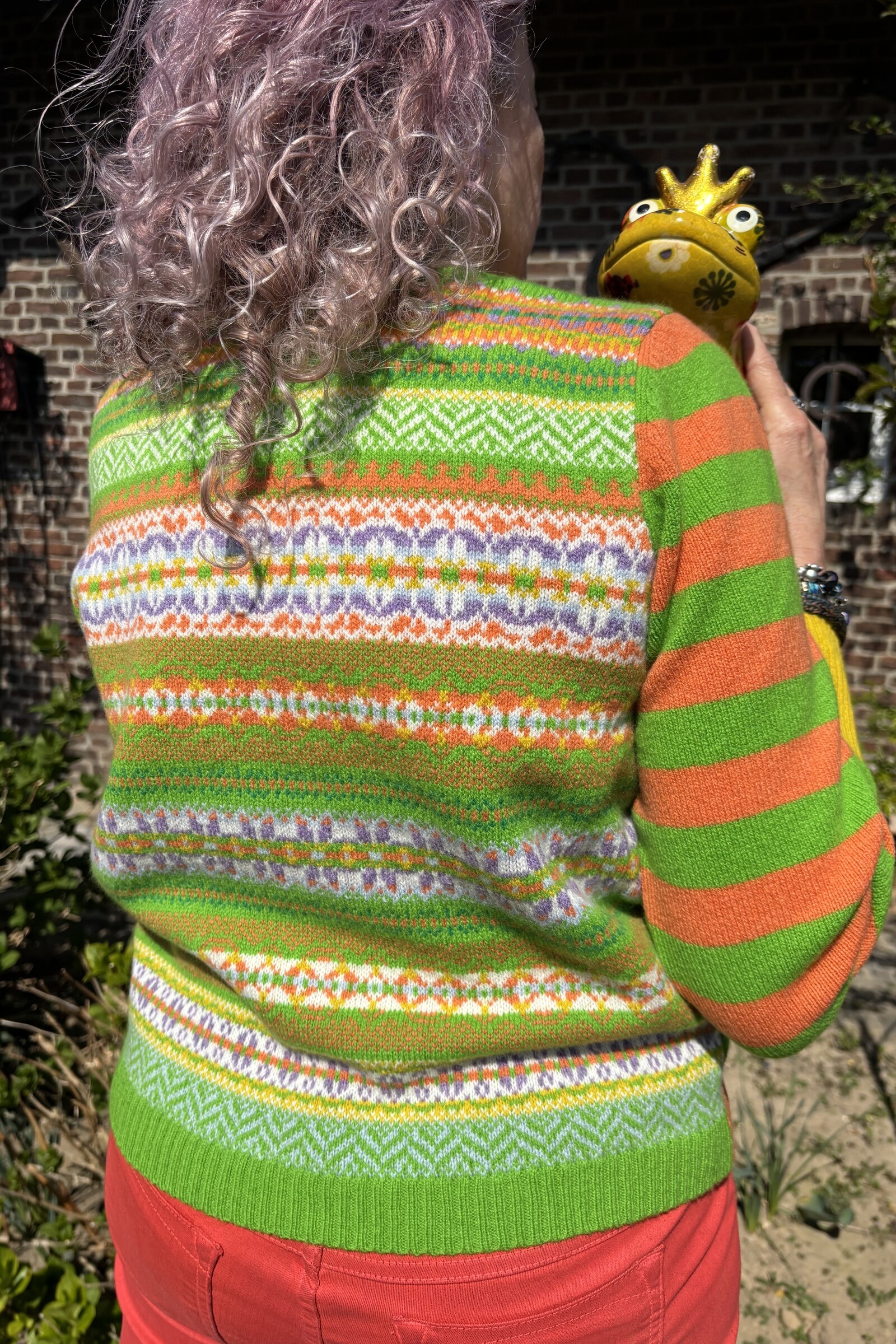 Eribé Eribé - Stobo Fairisle Sweater Spring Green