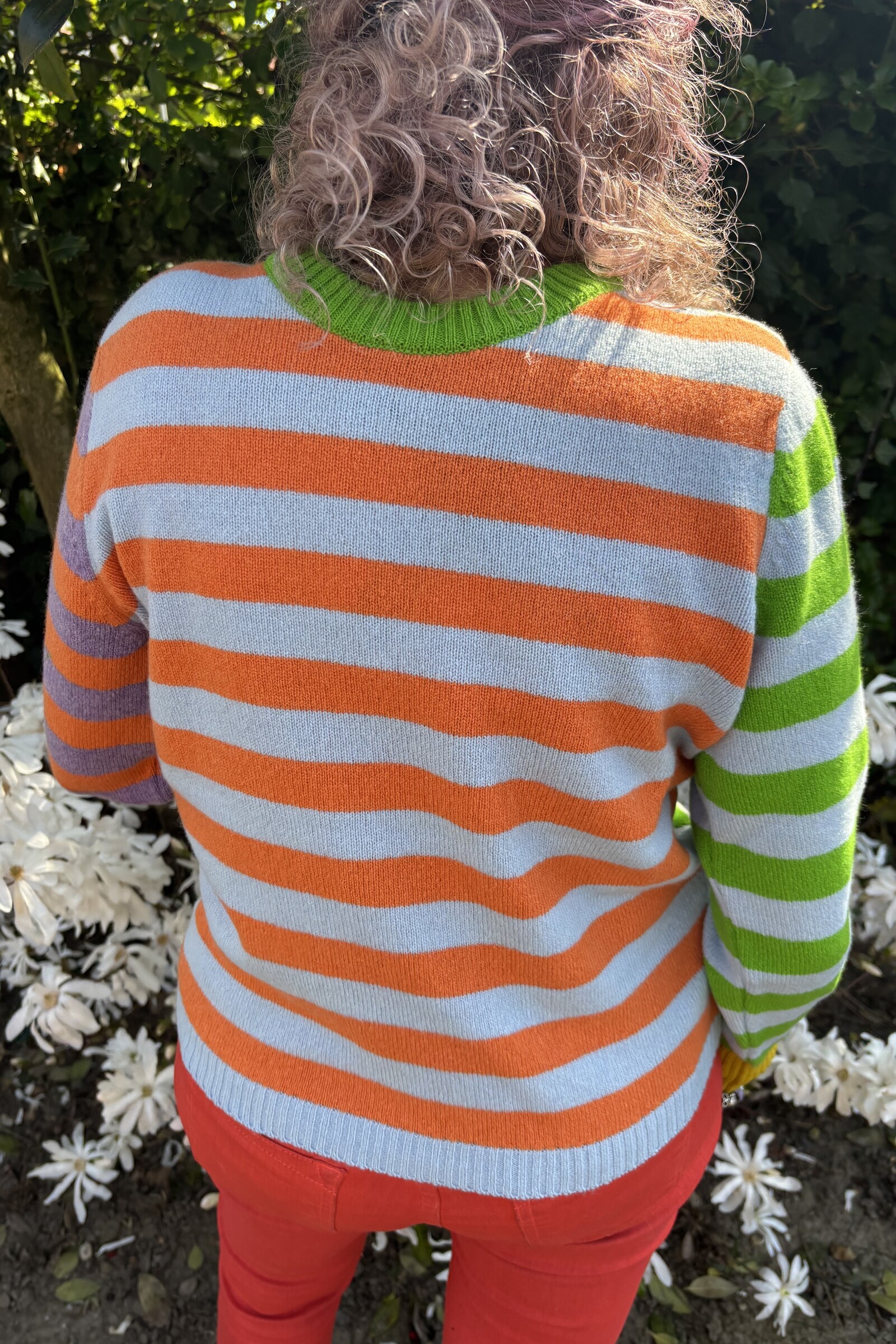 Eribé Eribé - Stobo Stripe Sweater Spring Green