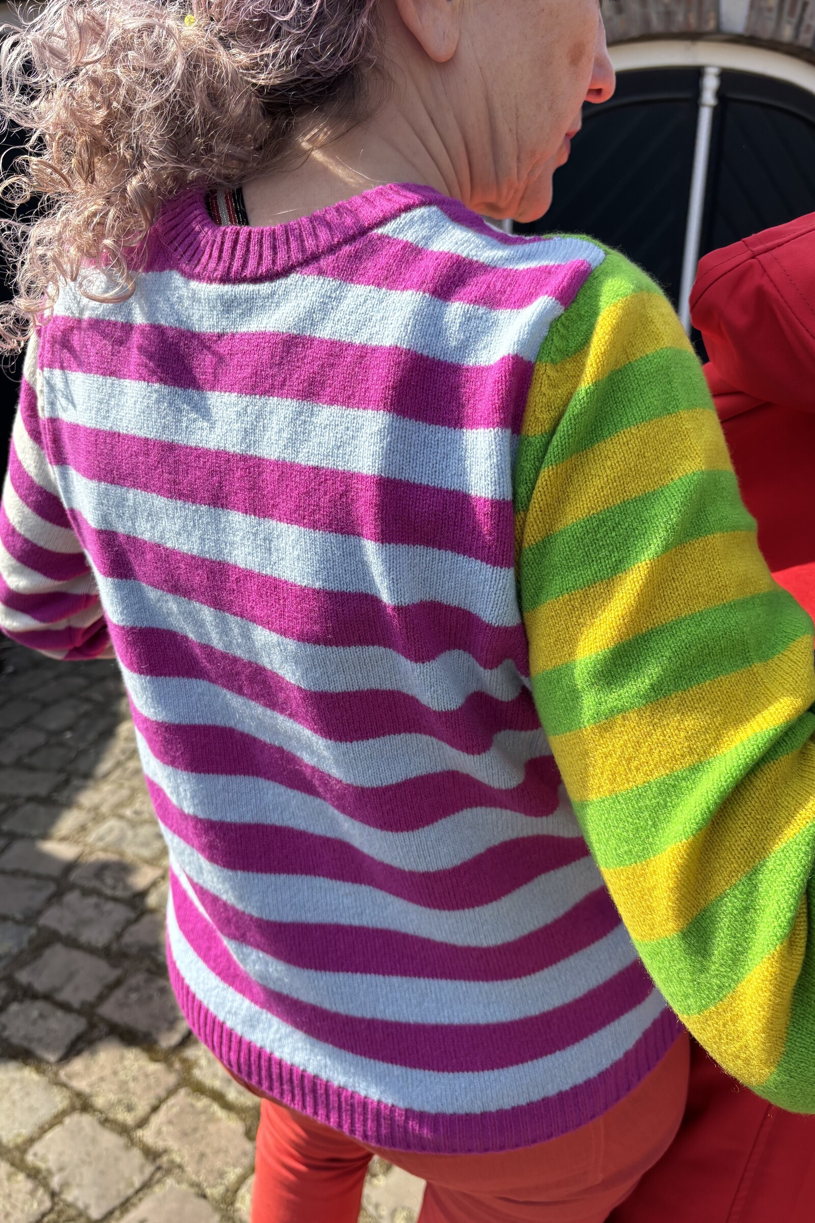 Eribé Eribé - Stobo Stripe Sweater Orchid