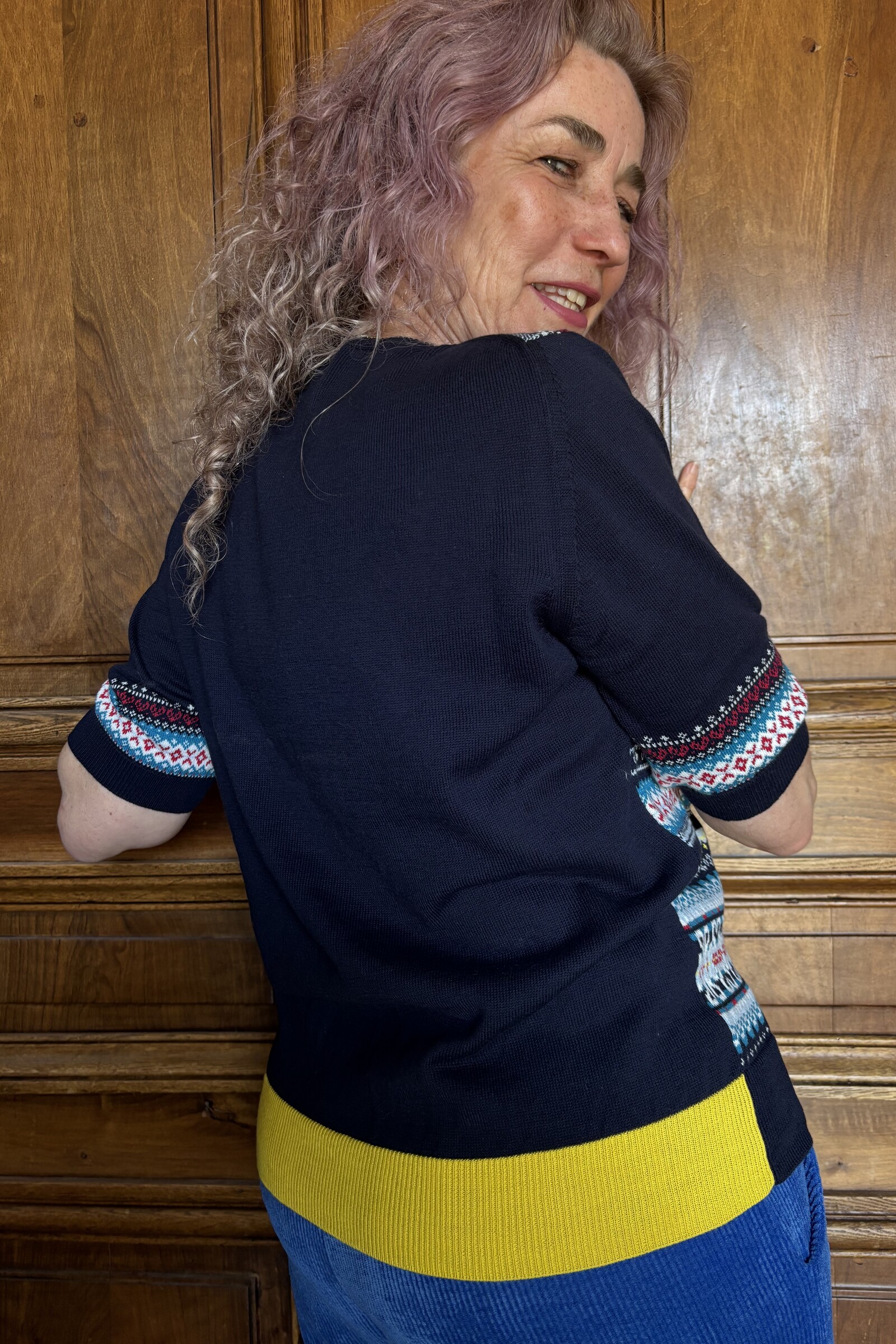 Eribé Eribé - Sailor Half Sleeve Sweater Navy