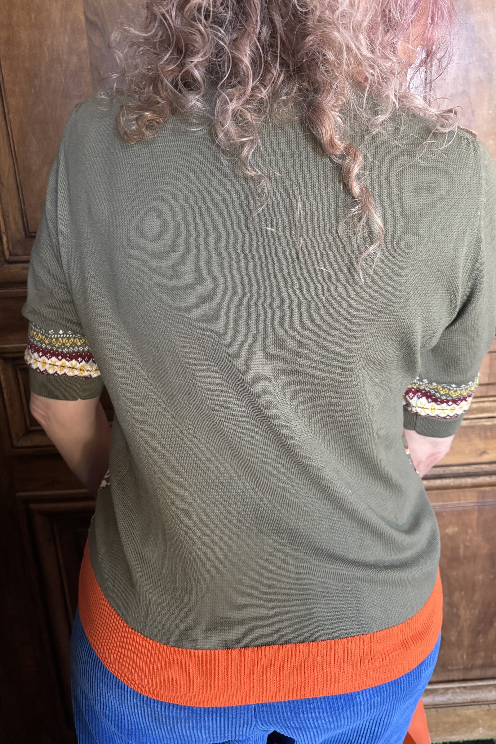 Eribé Eribé - Sailor Half Sleeve Sweater Khaki