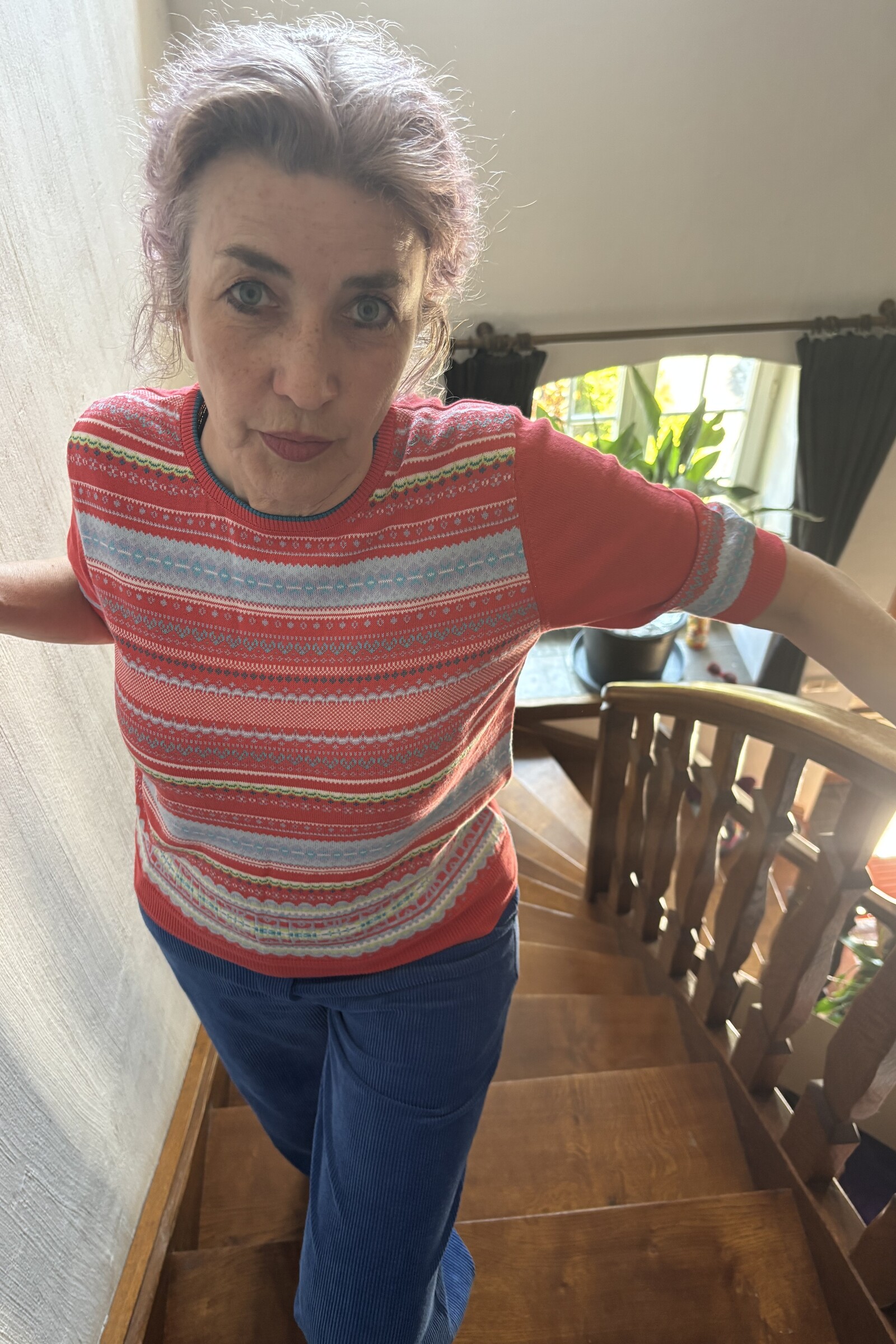 Eribé Eribé - Sailor Half Sleeve Sweater Fushia Pink