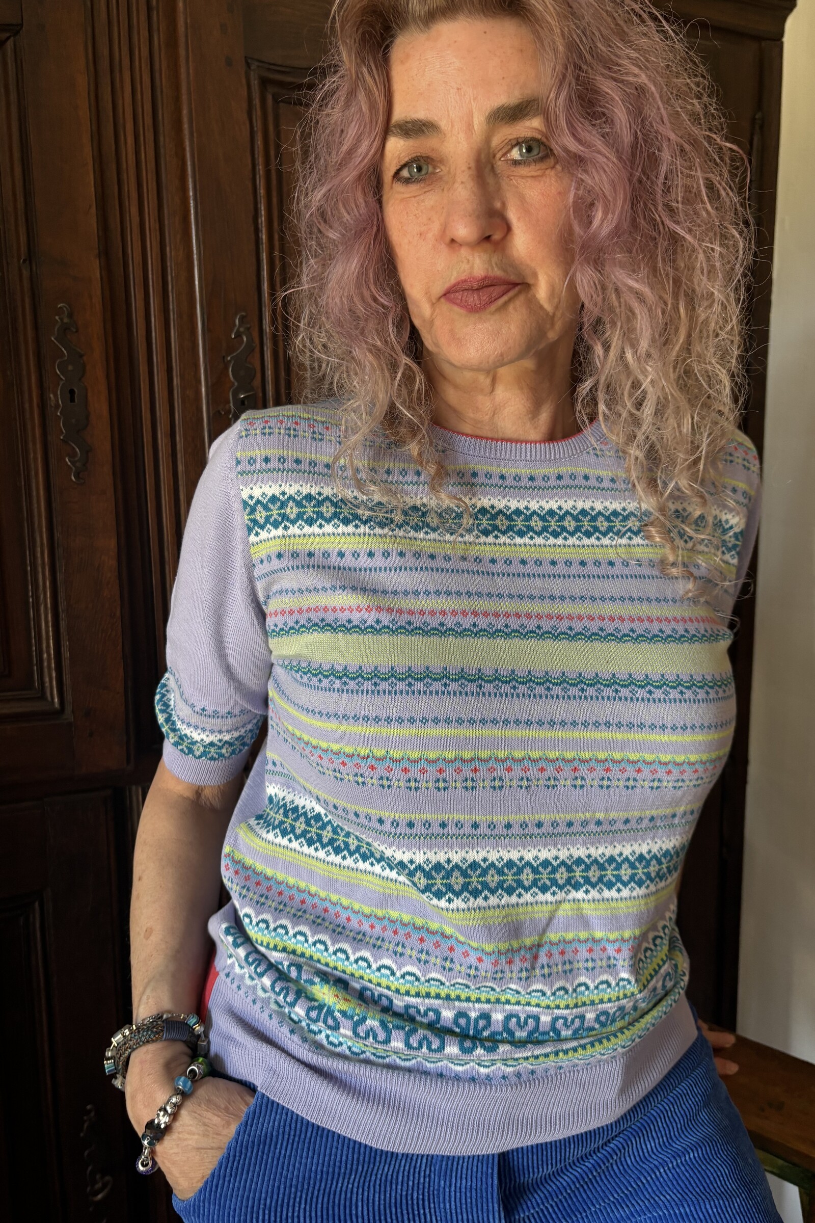 Eribé Eribé - Sailor Half Sleeve Sweater Lavender