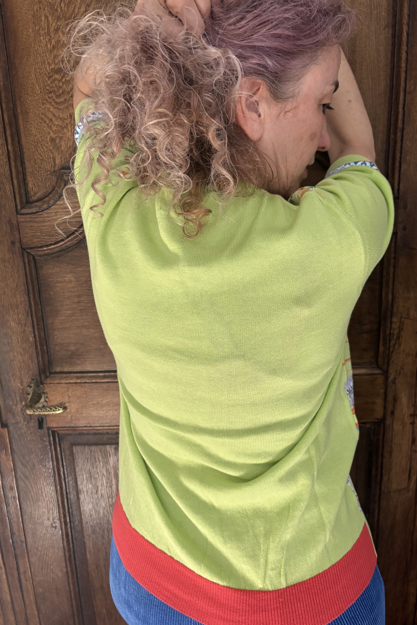 Eribé Eribé - Sailor Half Sleeve Sweater Lime