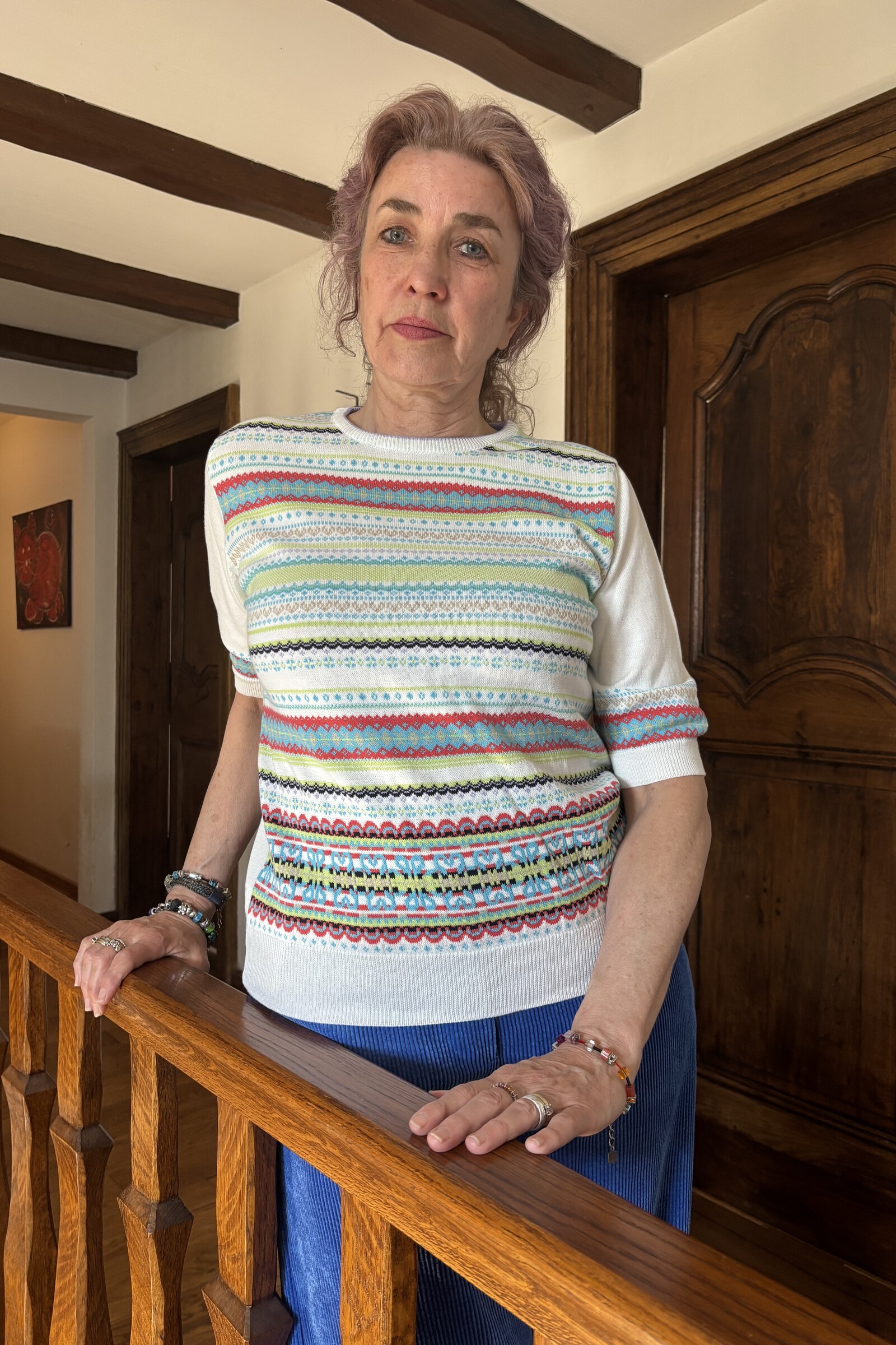 Eribé Eribé - Sailor Half Sleeve Sweater White