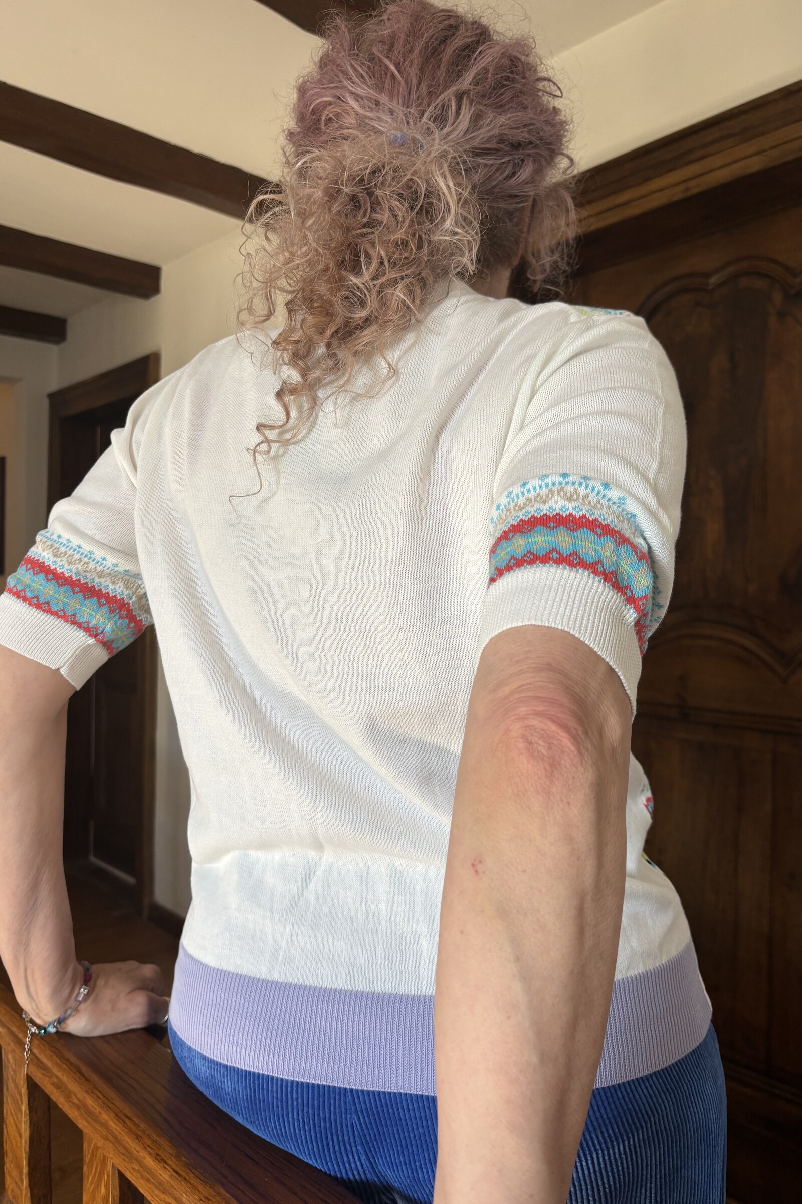 Eribé Eribé - Sailor Half Sleeve Sweater White