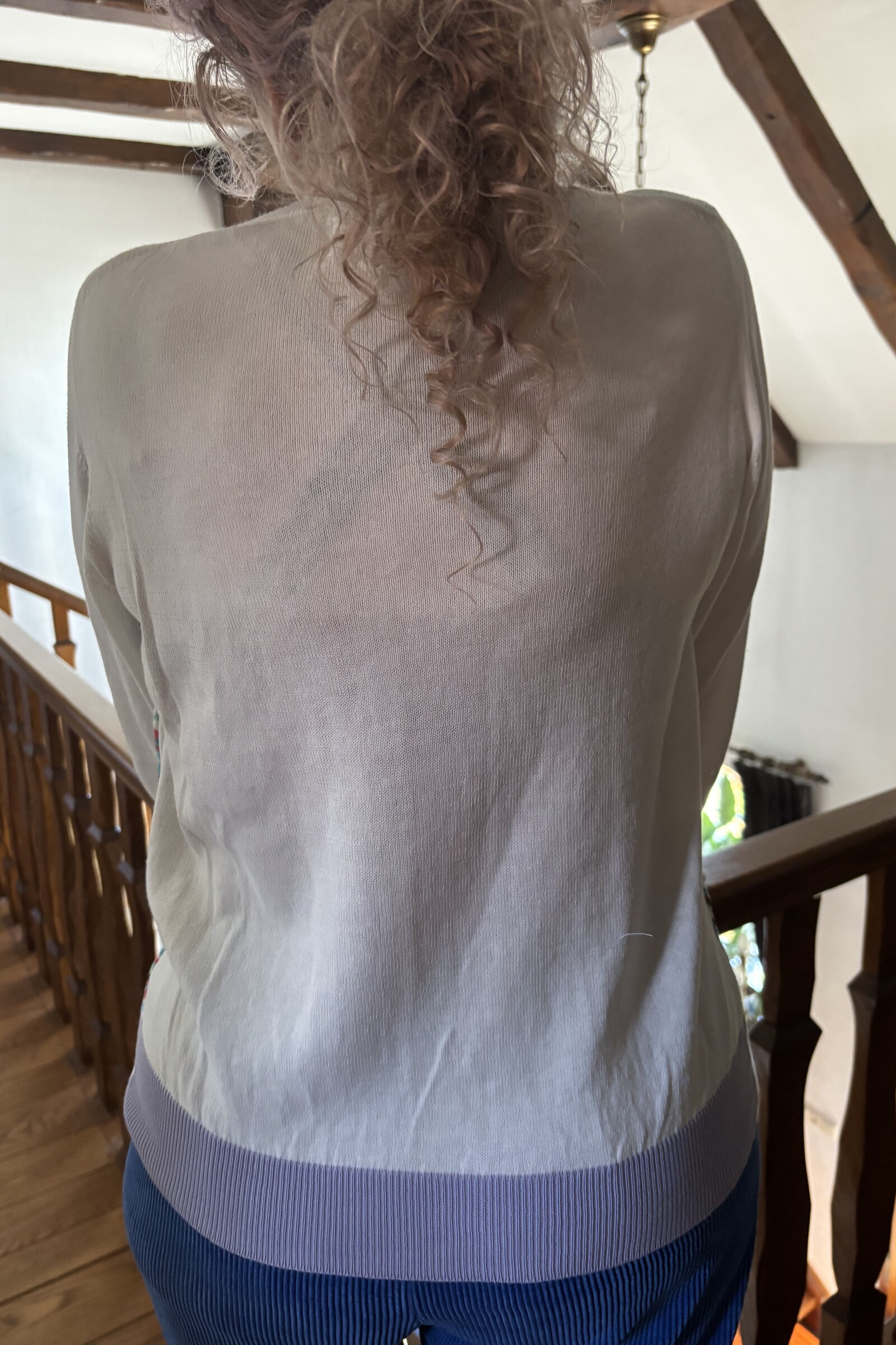 Eribé Eribé - Sailor Round Neck Cardigan White