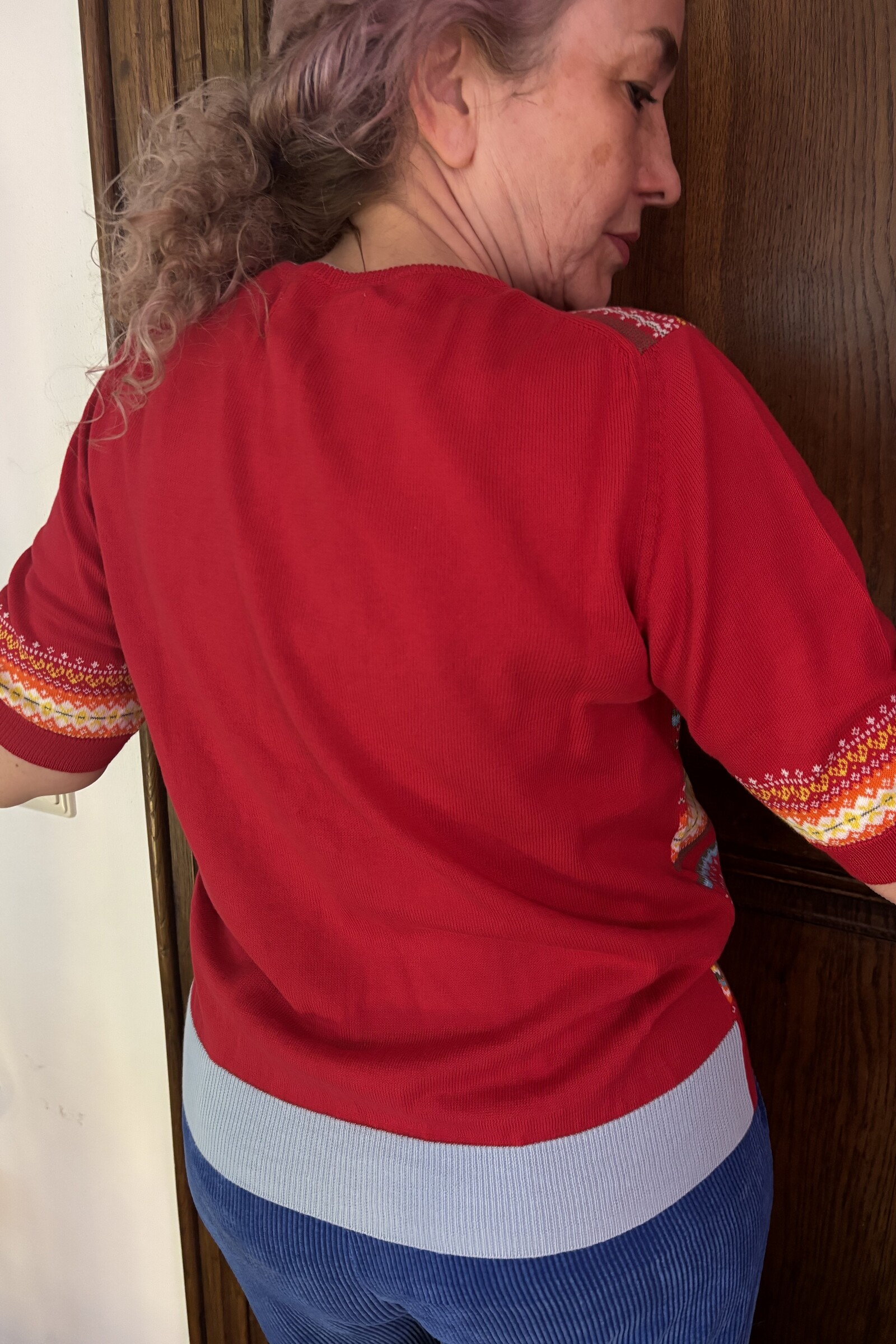 Eribé Eribé - Sailor Half Sleeve Sweater Red