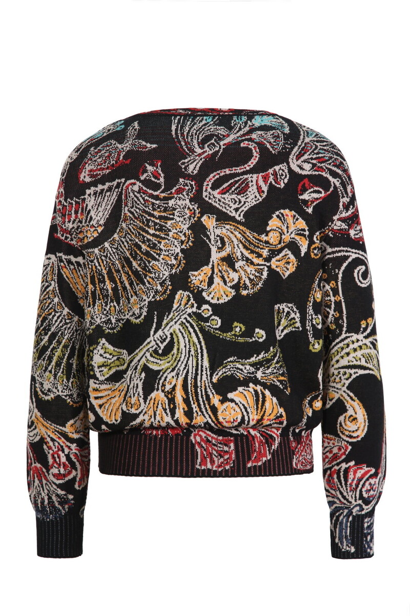 IVKO - Bomber Jacket Lotus Motif Black