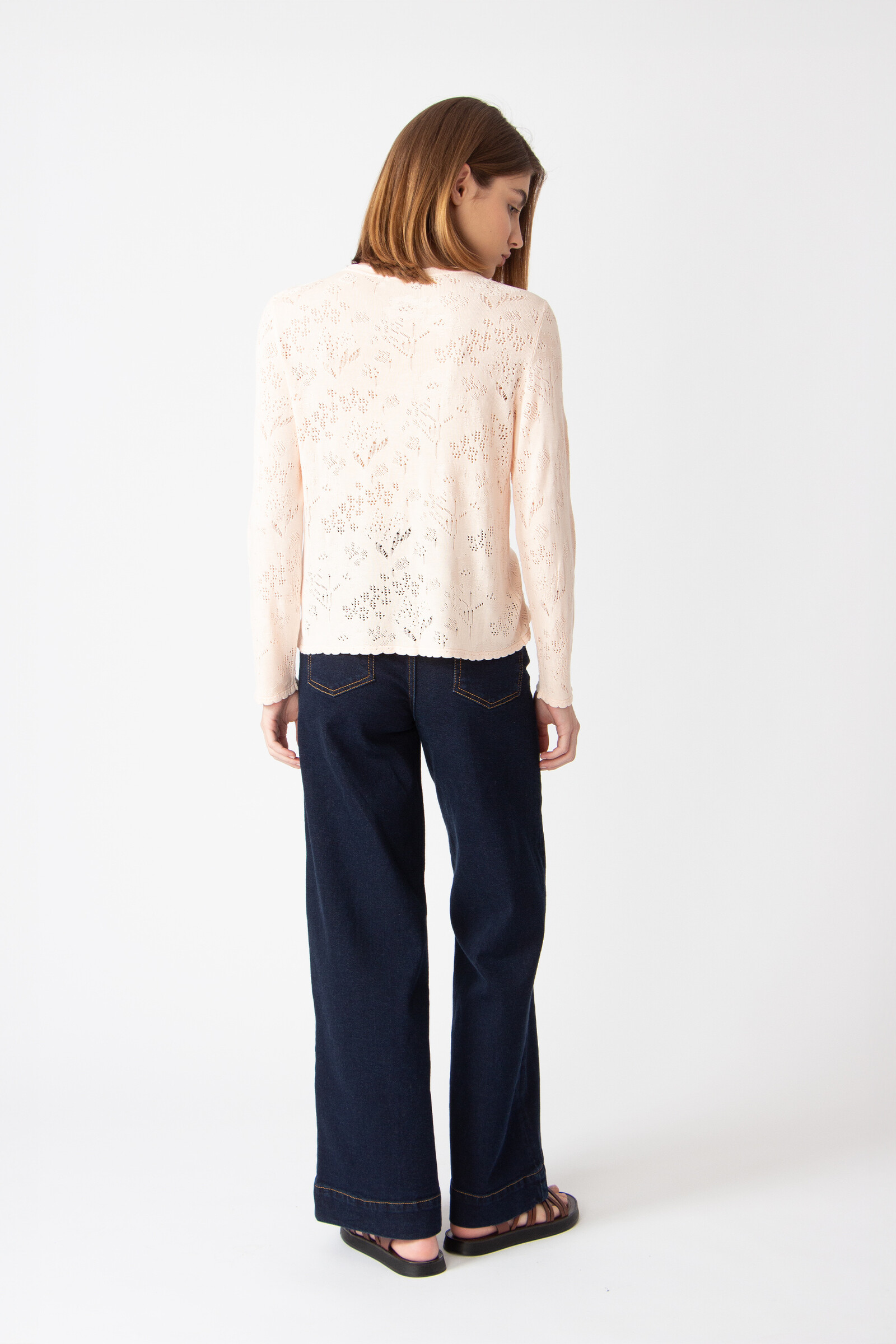 IVKO  Woman IVKO - Cardigan O-Neck Structure Pattern Light Pink