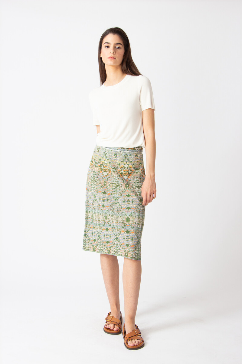 IVKO - Skirt Morocco Pattern Pastel Green