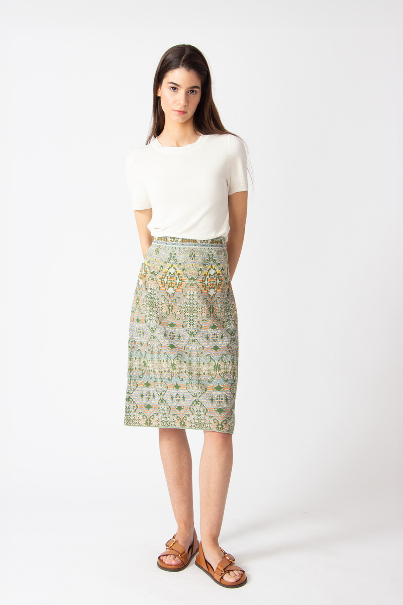 IVKO - Skirt Morocco Pattern Pastel Green
