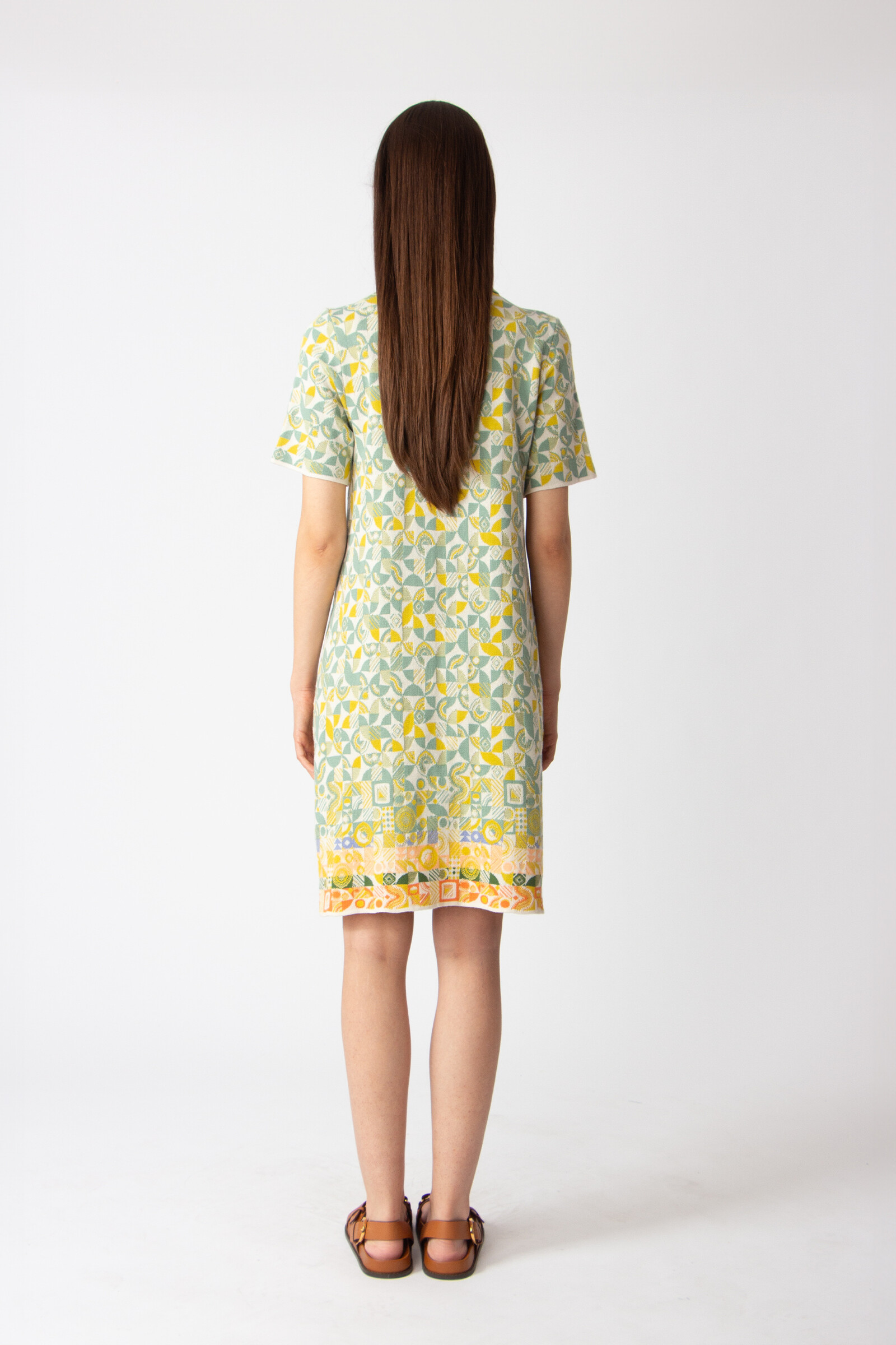 IVKO  Woman IVKO - Knitted Dress Mix & Match Pattern White