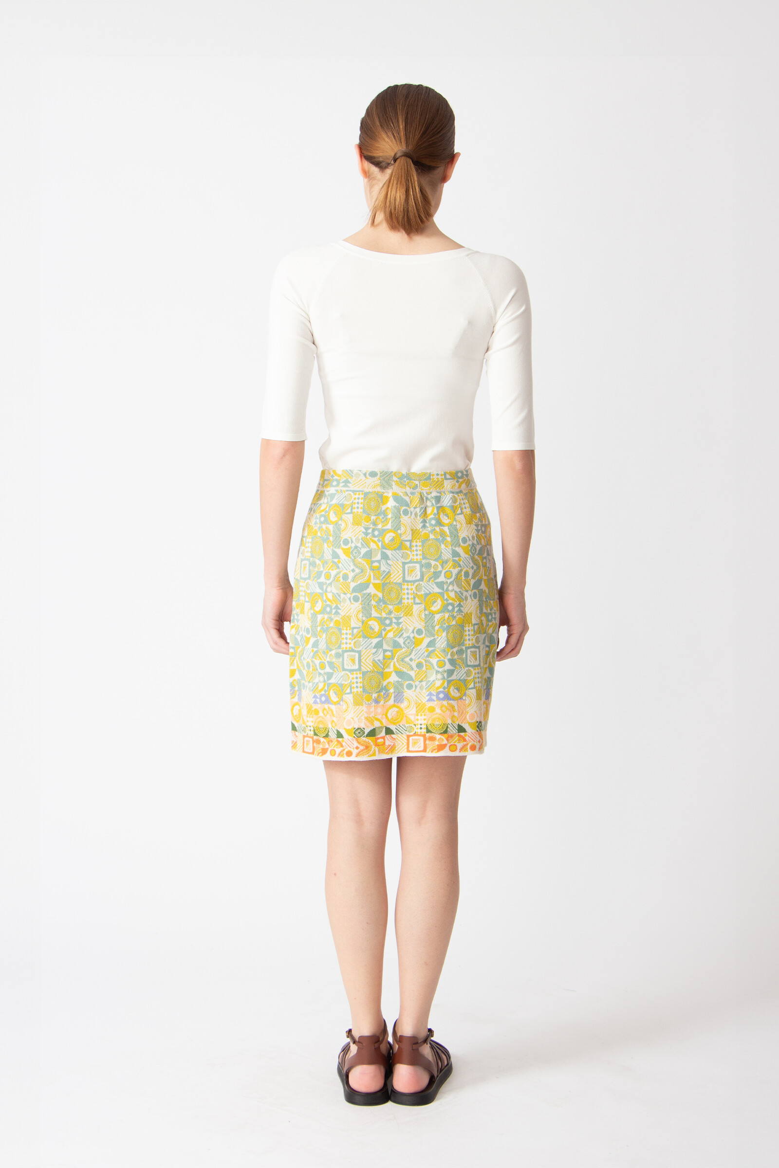 IVKO  Woman IVKO - Skirt Mix & Match Pattern White