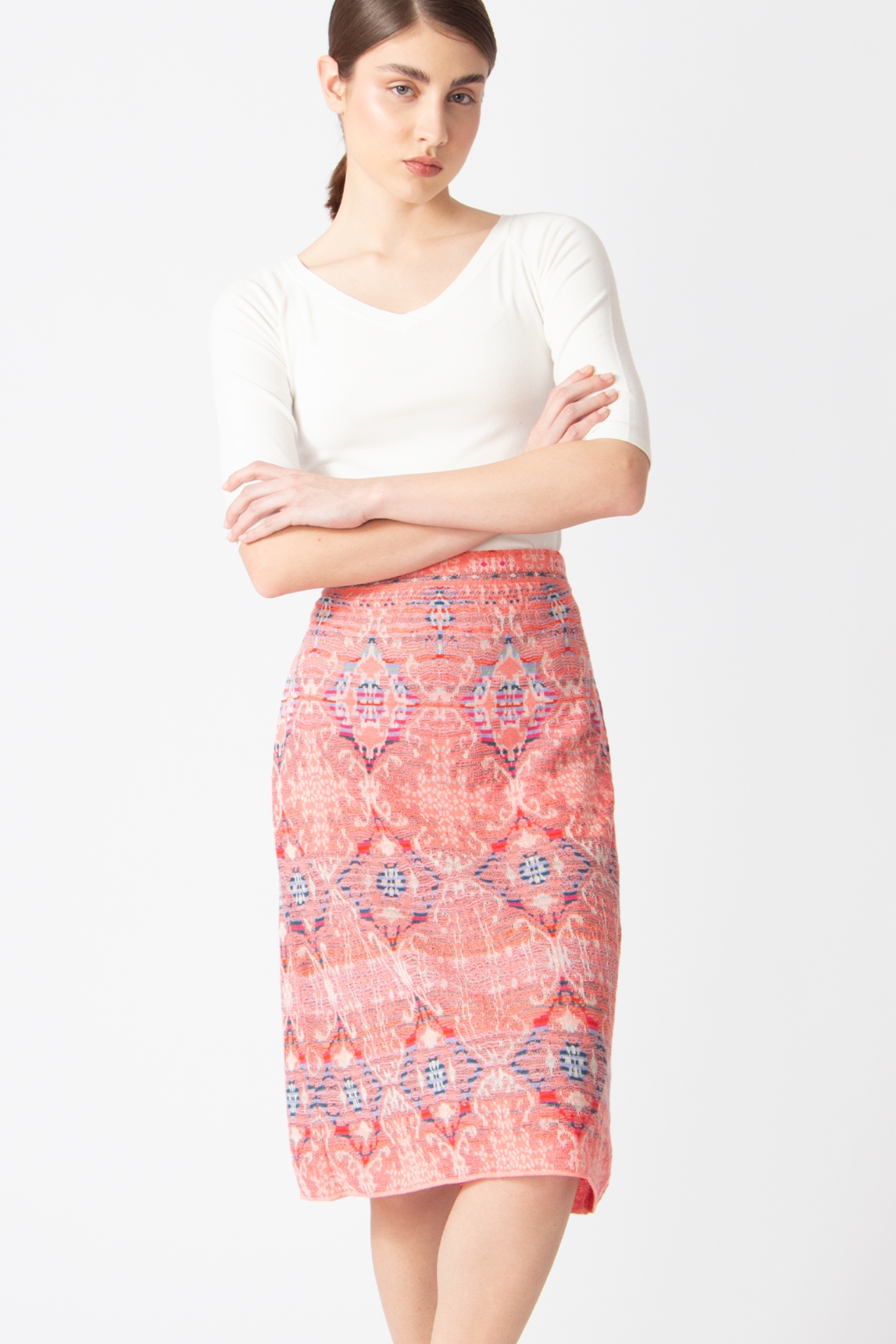 IVKO  Woman IVKO - Skirt Morocco Pattern Coral