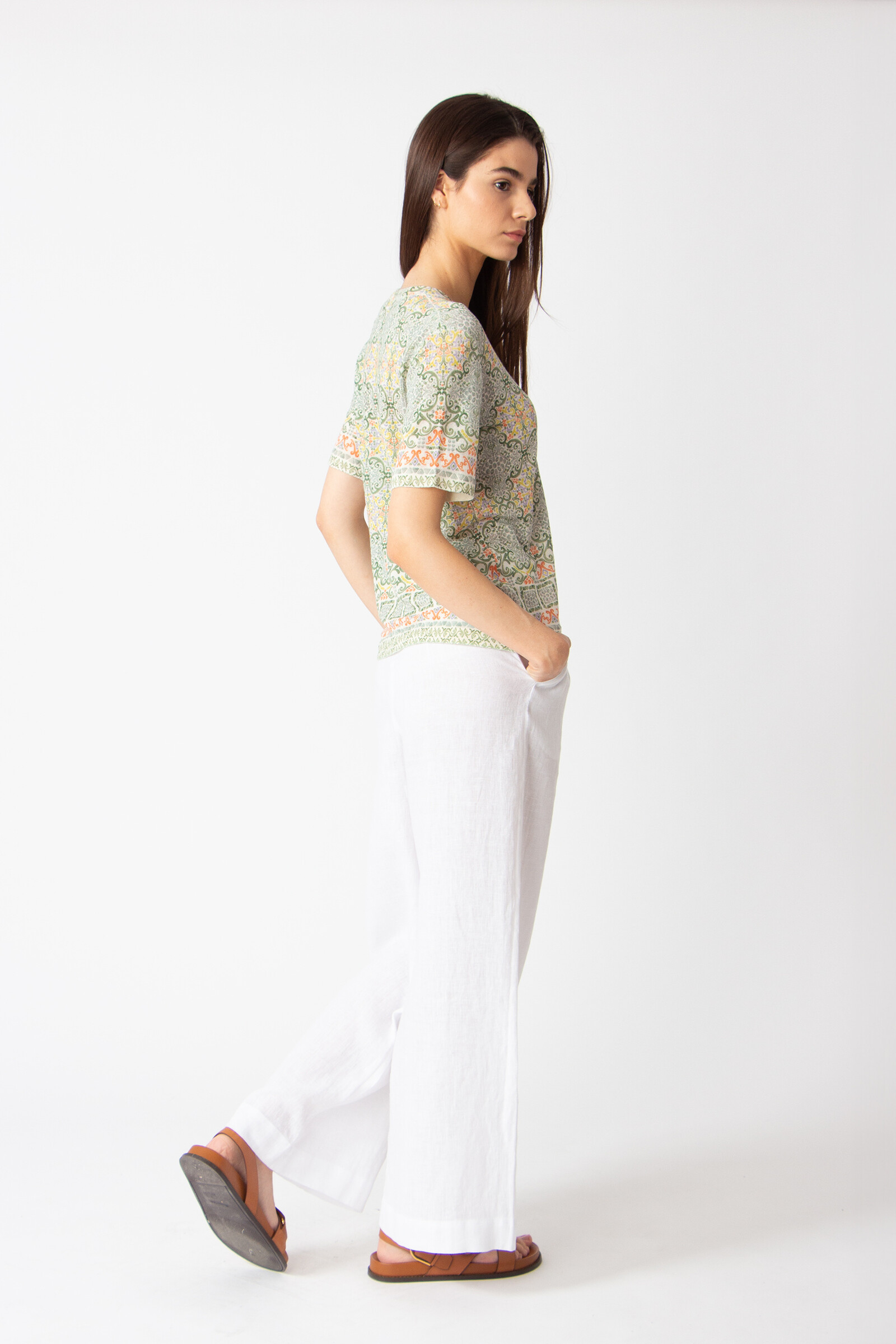 IVKO  Woman IVKO - Printed Pullover Morocco Pattern Pastel Green