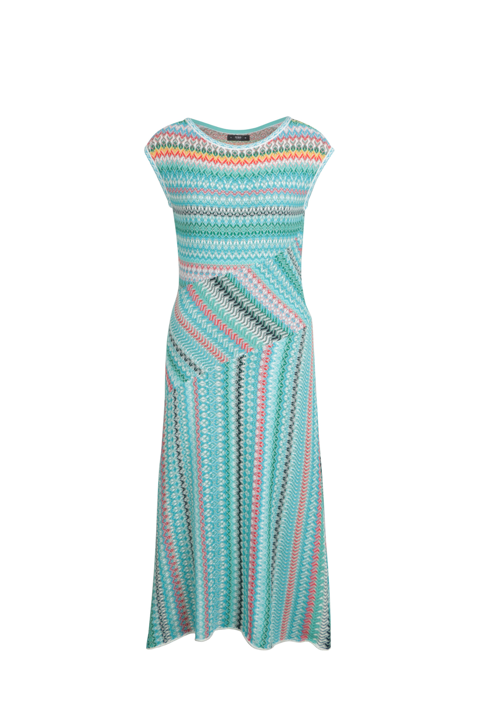 IVKO  Woman IVKO - Sleeveless Dress Retro Crochet Pattern Capri