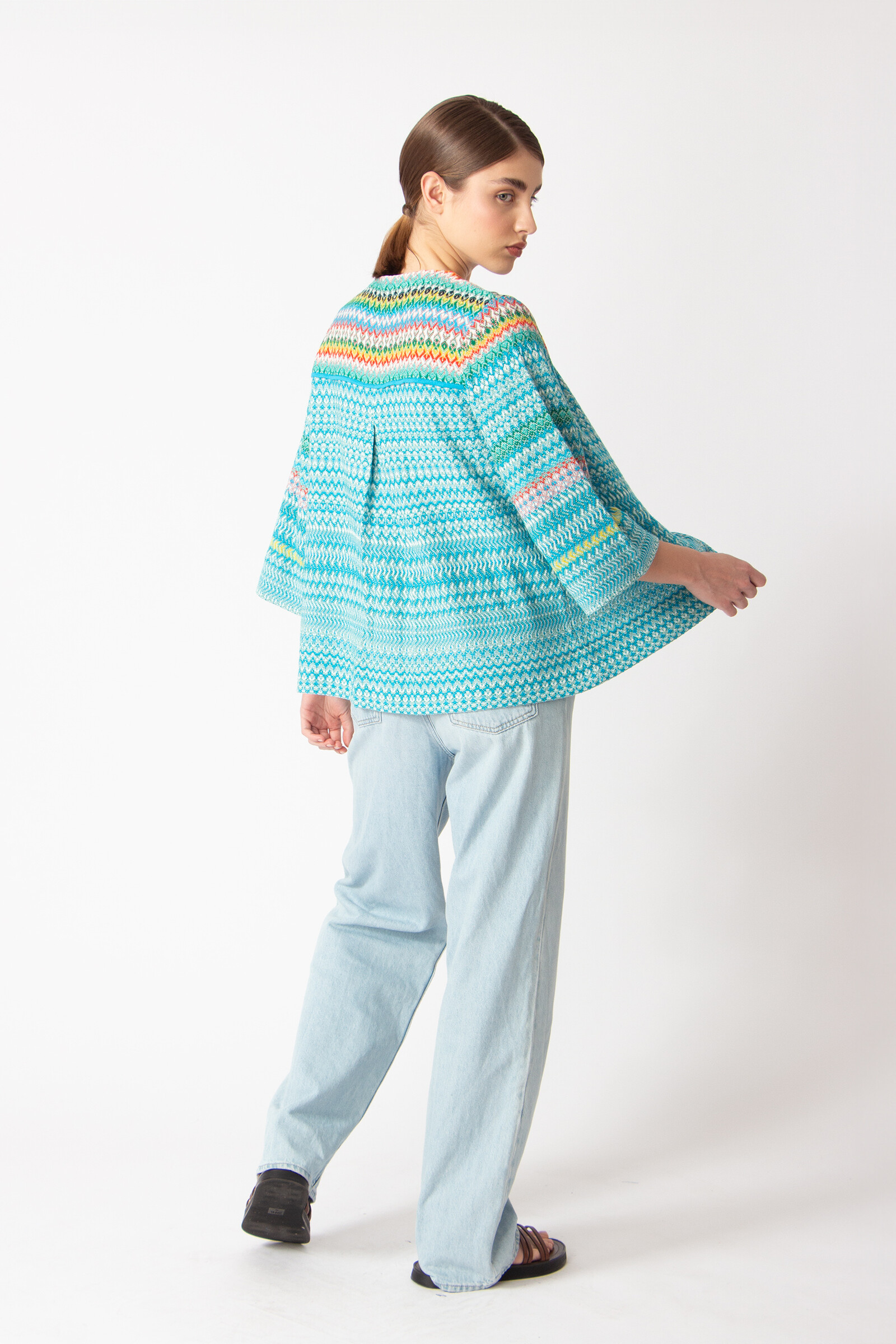 IVKO  Woman IVKO - Cardigan Retro Crochet Pattern Capri