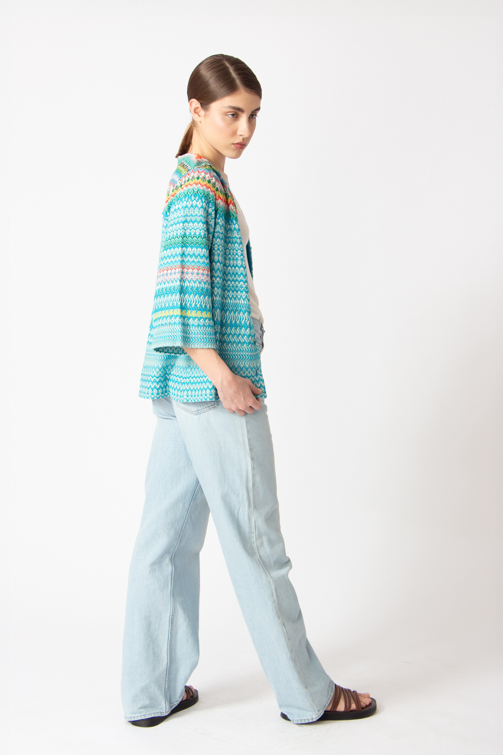 IVKO  Woman IVKO - Cardigan Retro Crochet Pattern Capri