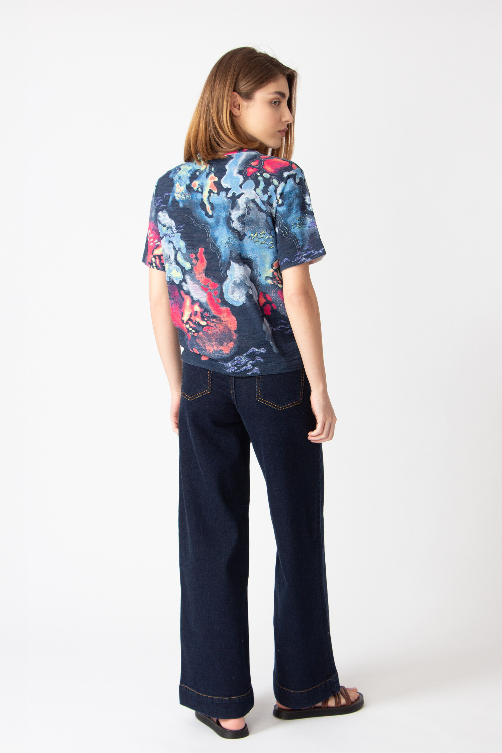 IVKO  Woman IVKO - Printed Pullover Terrain Pattern Marine