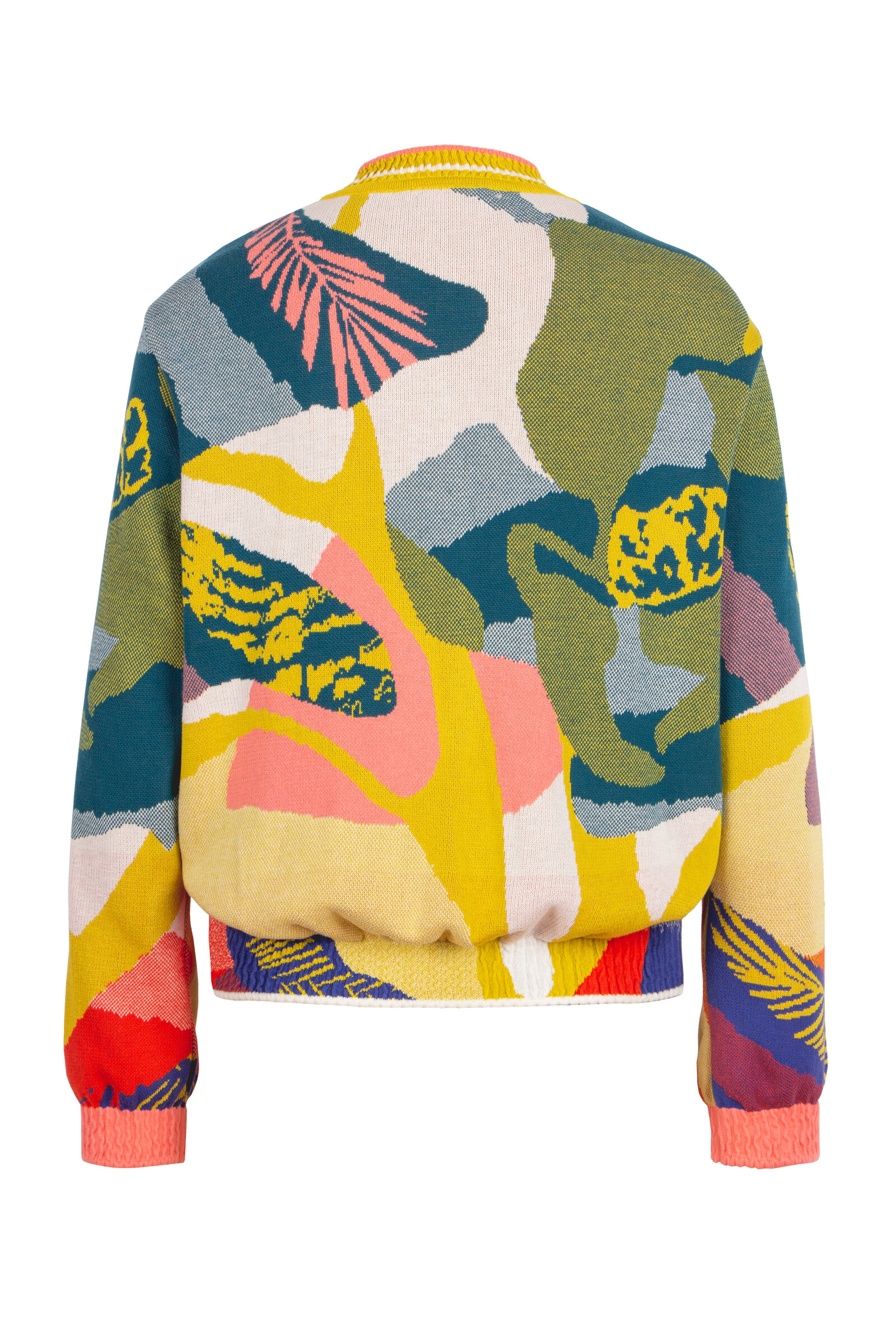 IVKO  Woman IVKO - Bomber Jacket Maximalist Tropics Pattern Yellow