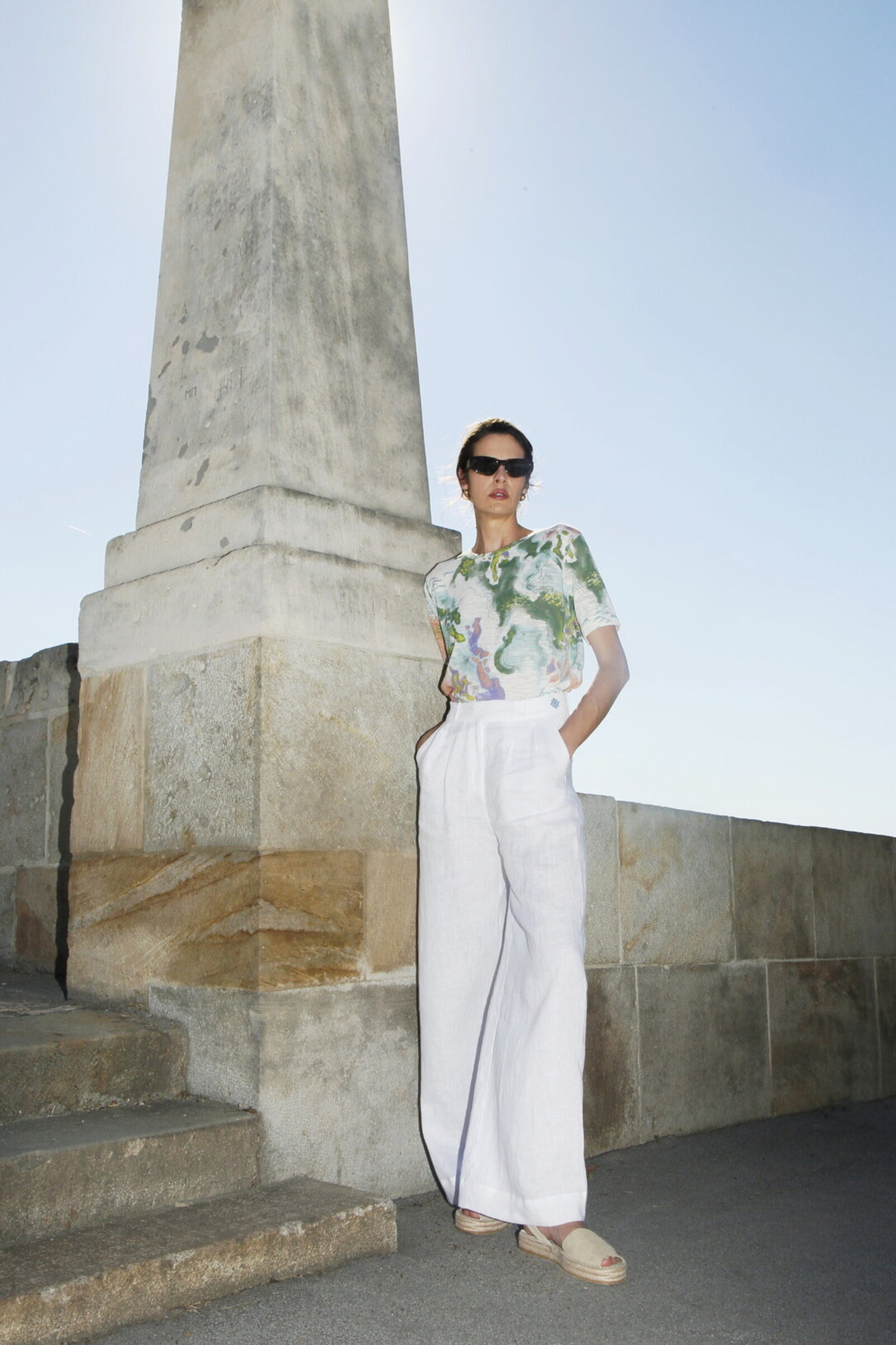 IVKO  Woman IVKO - Printed Pullover Terrain Pattern White