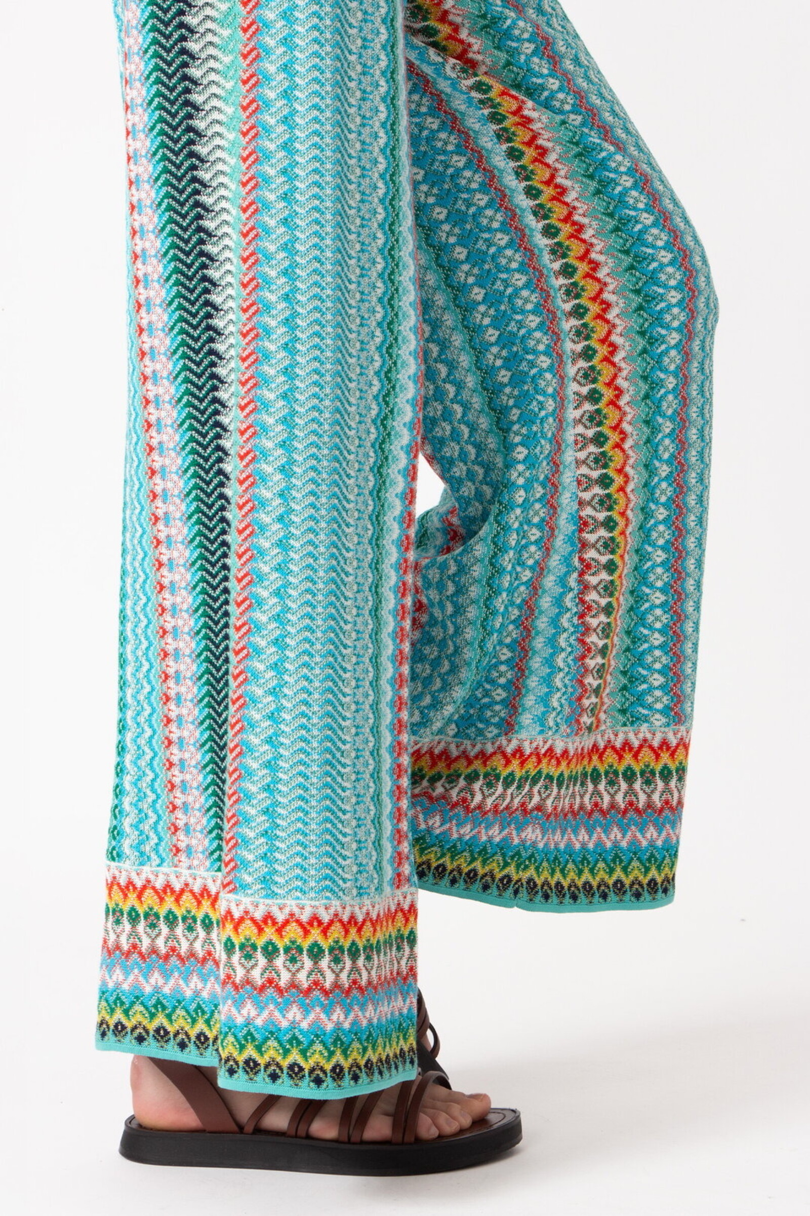 IVKO  Woman IVKO - Knitted Pants Retro Crochet Pattern Capri