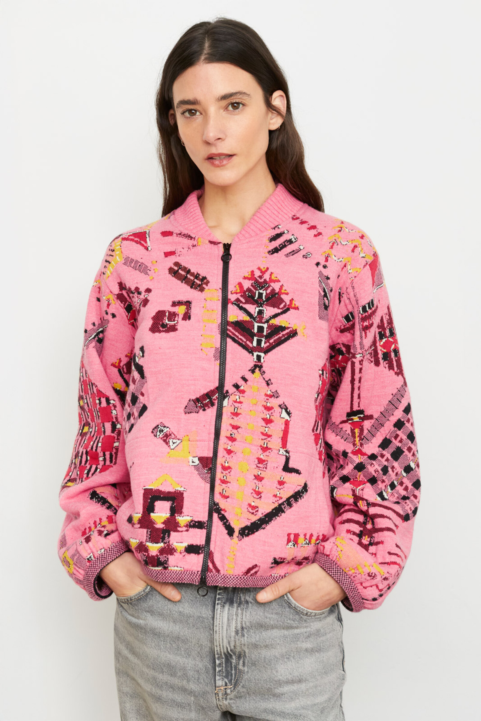Aldo Martins  Aldo Martins - Bomber Jacket Diran | Luxus Damenjacke Merinowolle