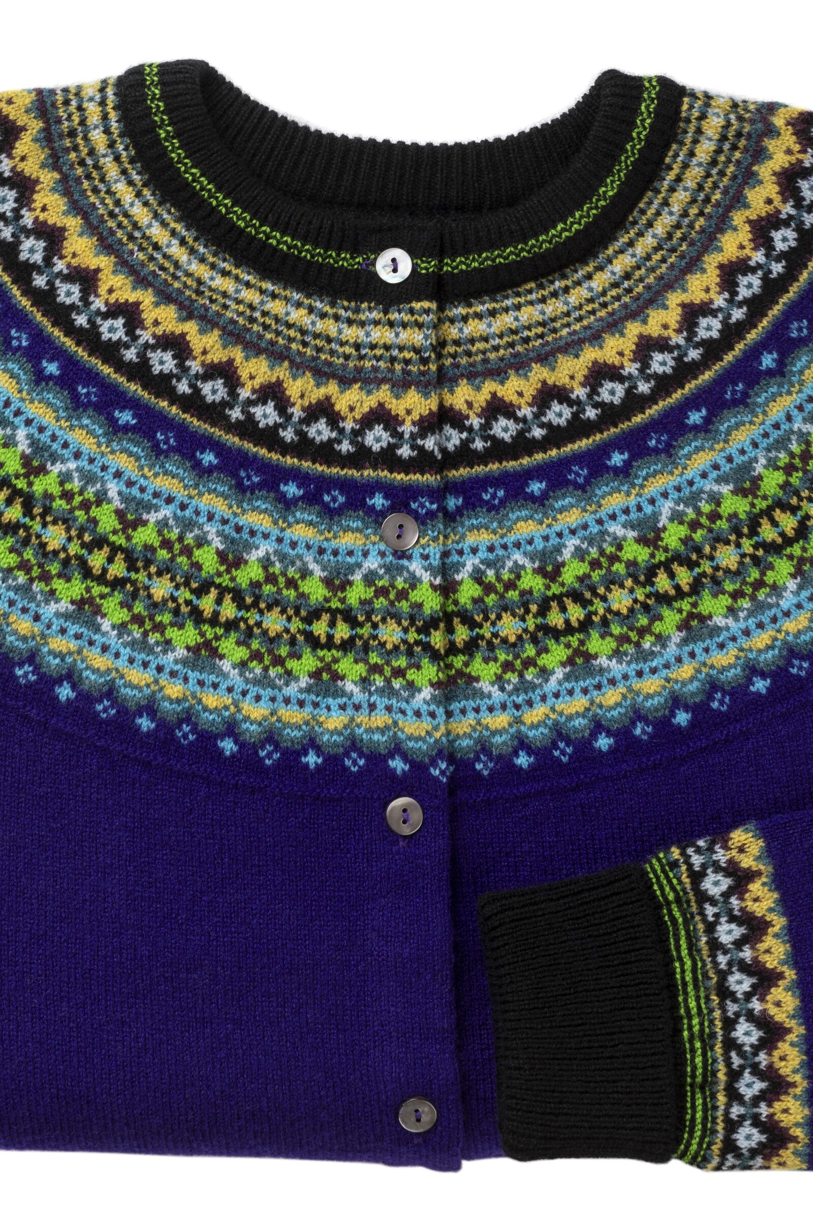 Eribé Eribé Alpine Short Cardigan Sirius | Lila Damenstrickjacke 100% Merinowolle