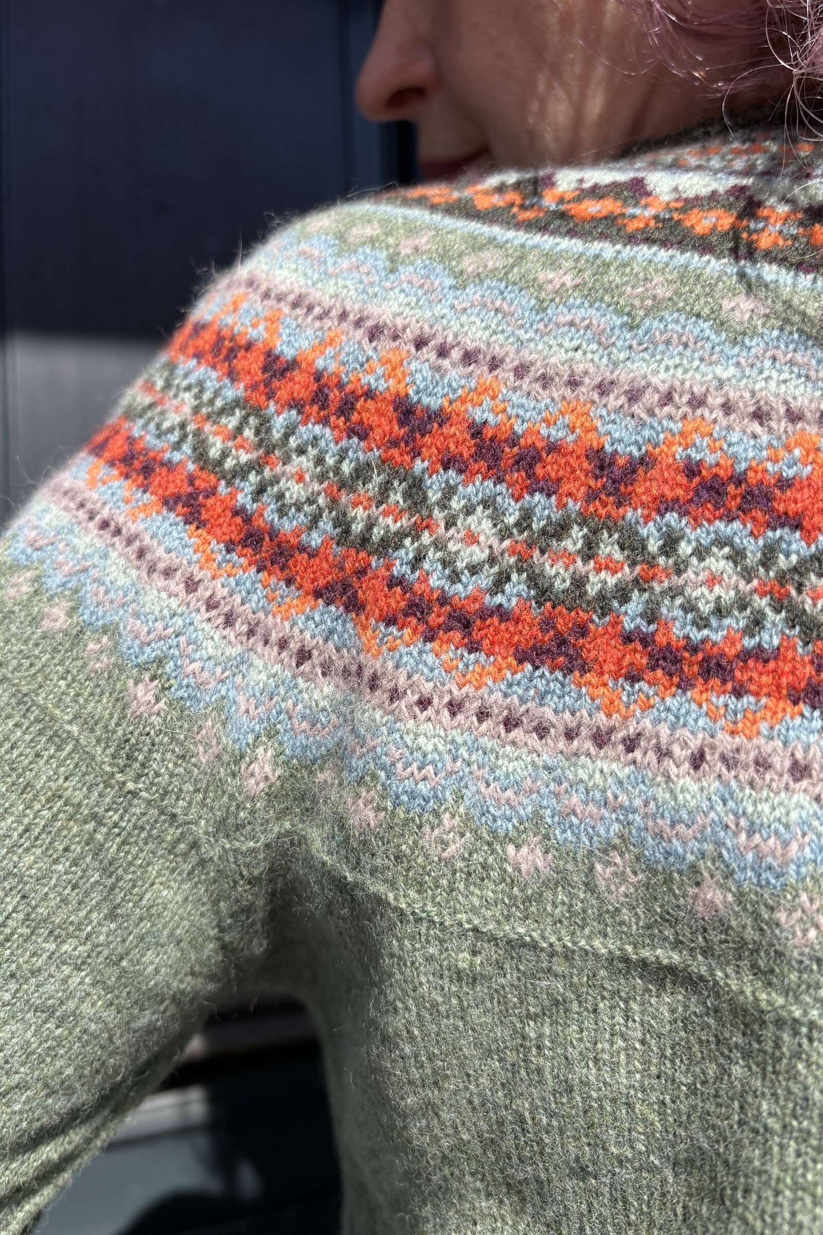 Eribé Eribé Alpine Short Cardigan Braemar | Grüne Damenstrickjacke 100% Merinowolle