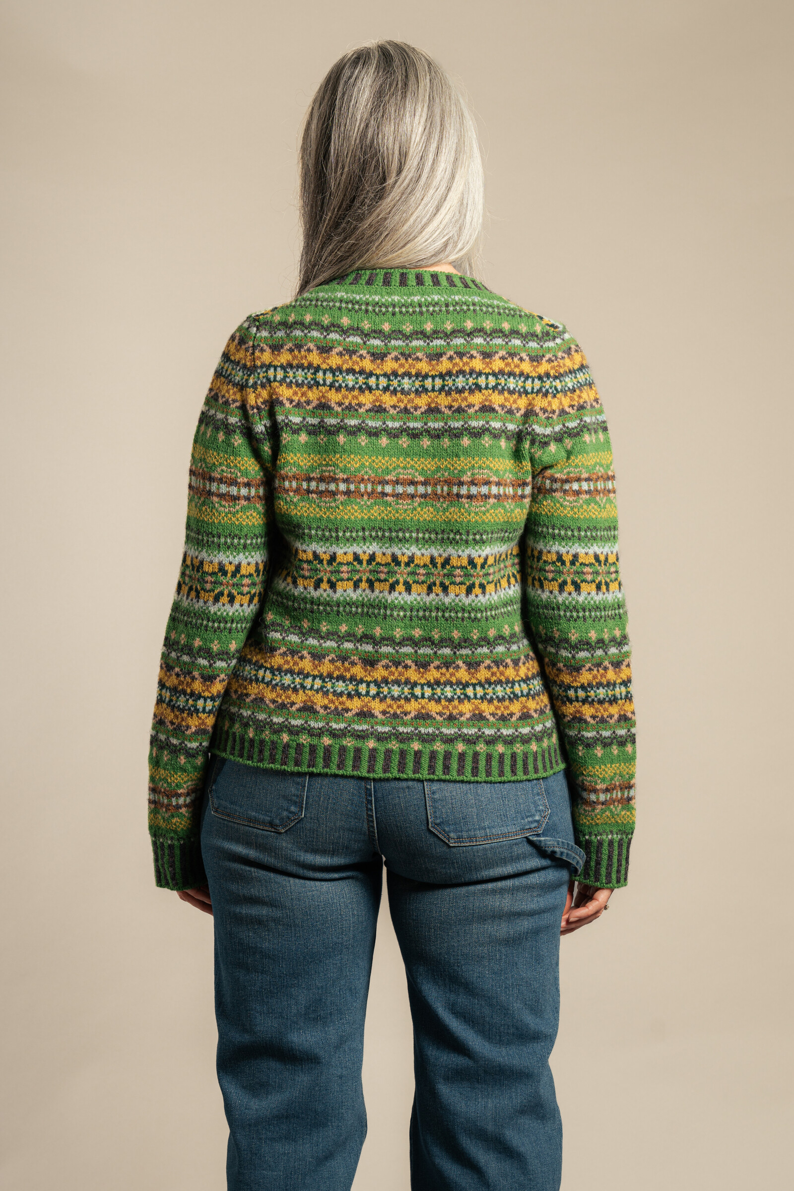 Eribé Eribé Westray Cardigan St. Kilda | Uitgesproken Vest van 100% Shetlandwol