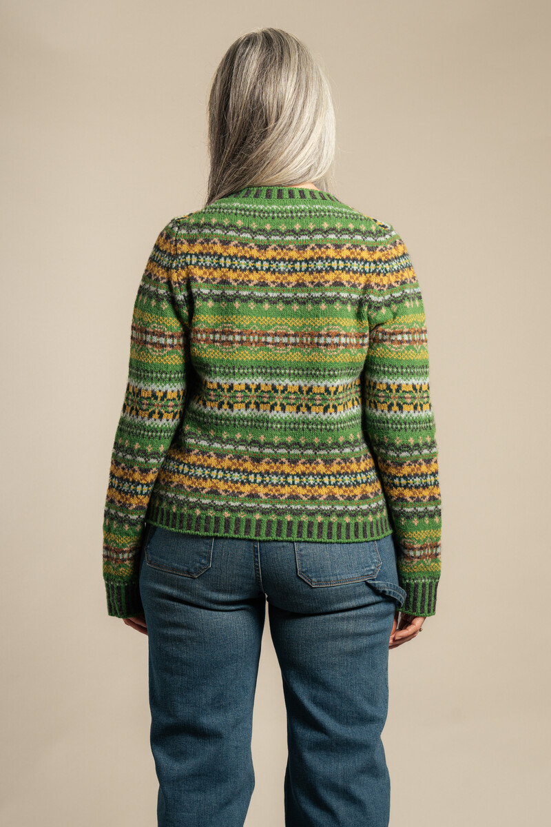 Eribé Westray Cardigan St. Kilda | Gilet Distinctif en 100% Laine Shetland