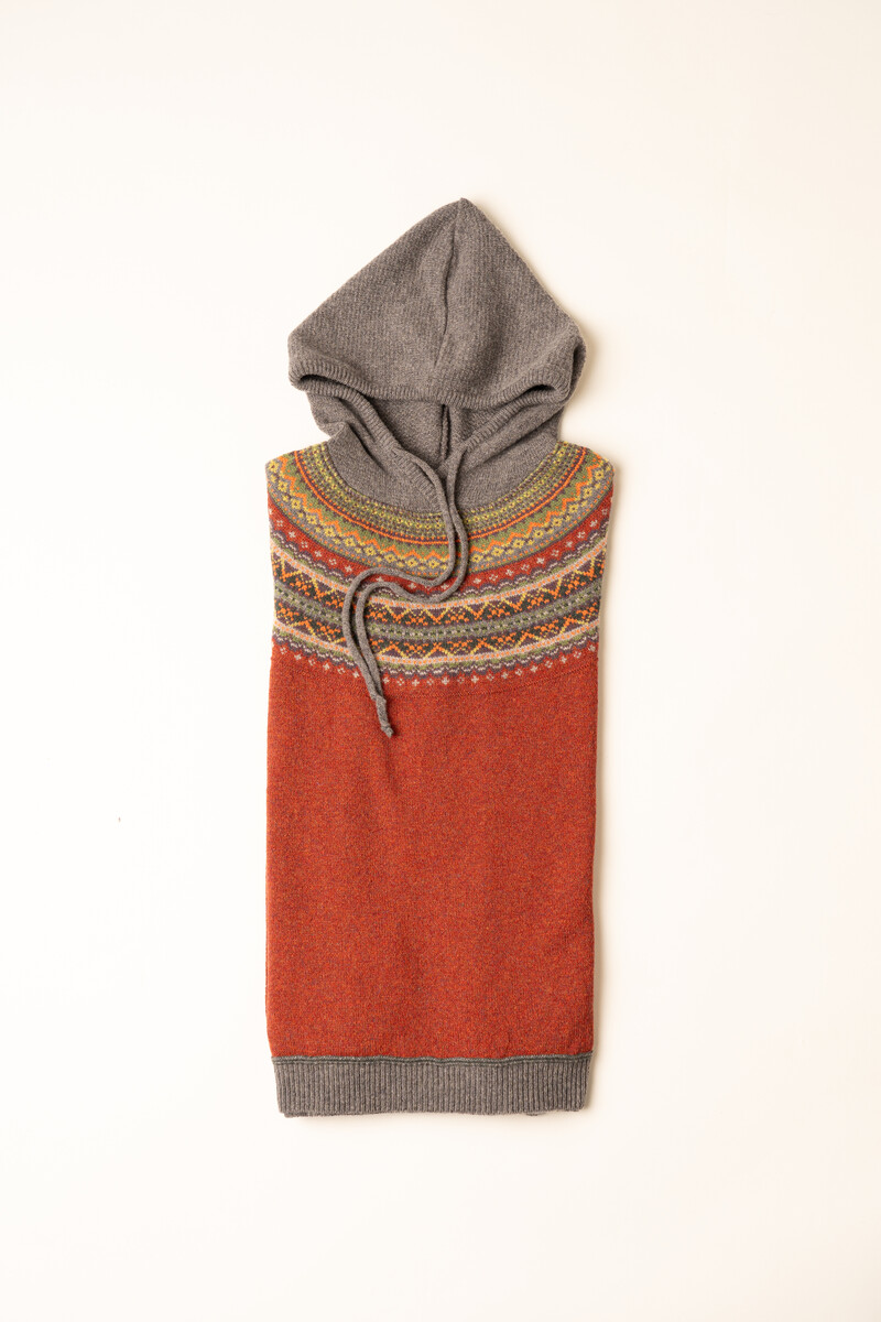 Eribé Alpine Hoody Sweater Copperleaf | Brown Sweater of 100% Merino Wool