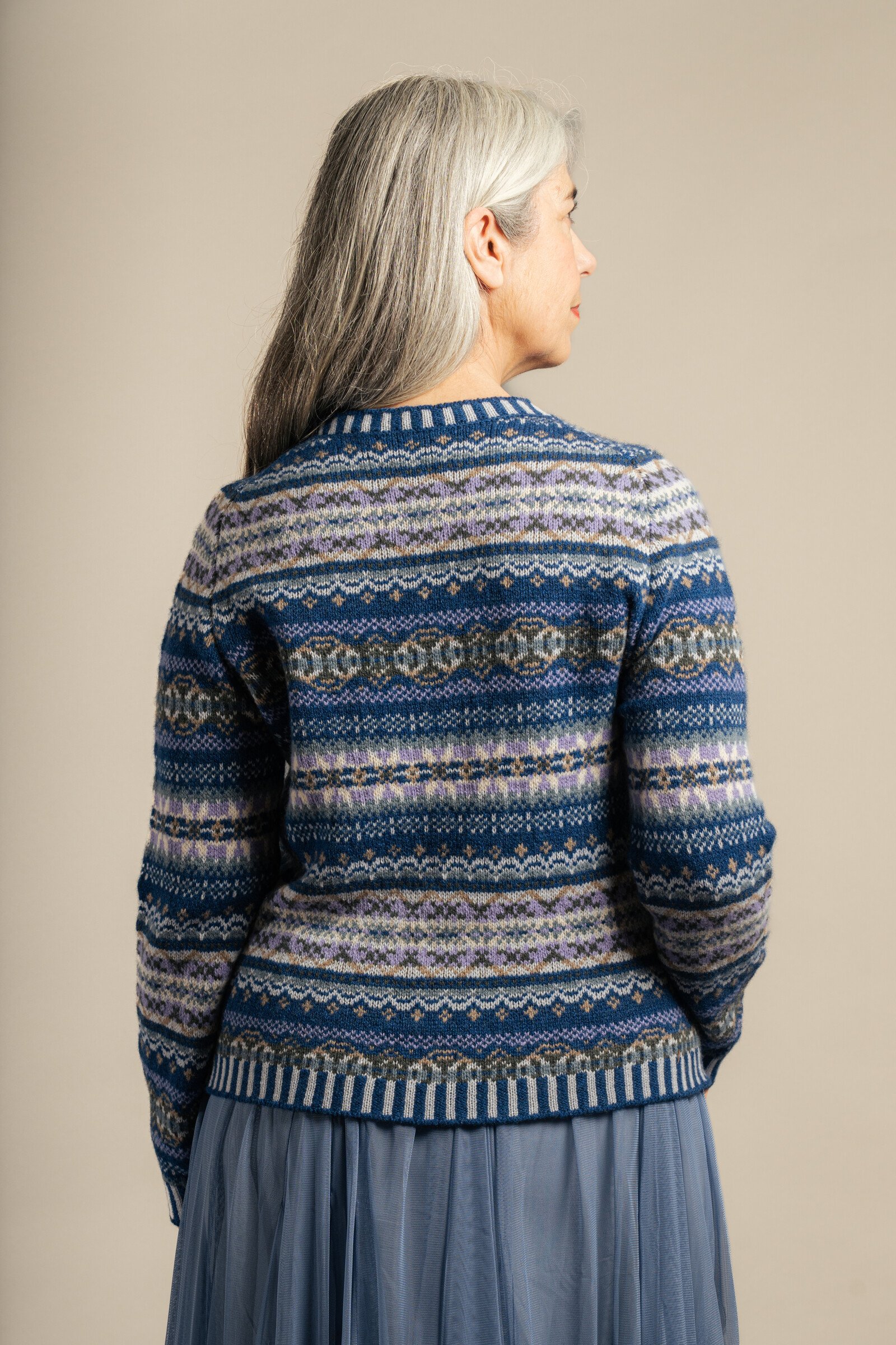 Eribé Eribé Kinross Sweater Sapphire | Verzaubernder Pullover aus 100% Lammwolle
