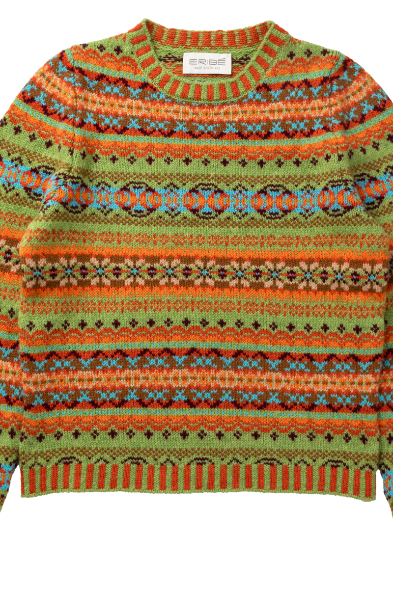 Eribé Kinross Sweater Furnace | Fiery 100% Lambswool Sweater