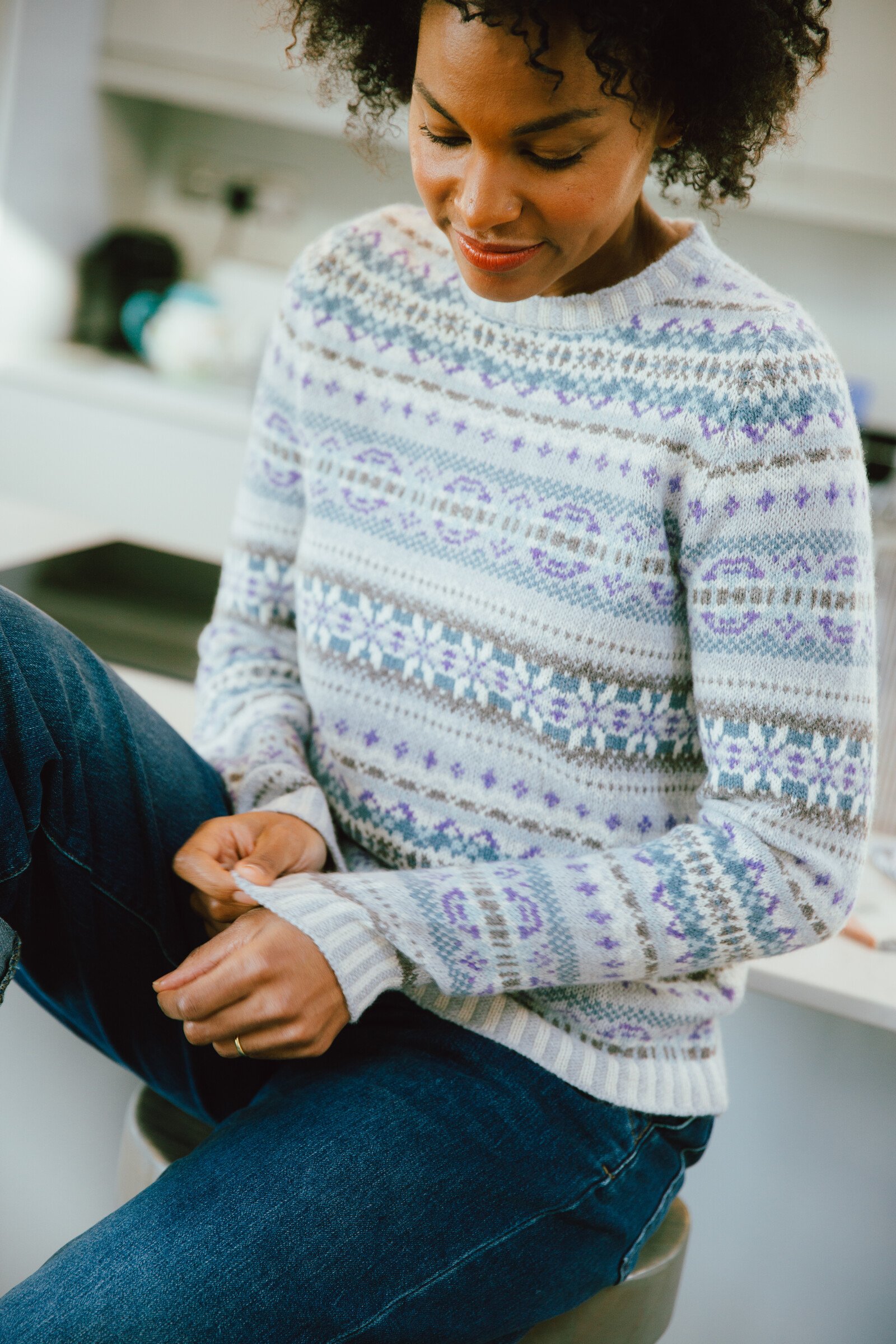 Eribé Eribé Kinross Sweater Chakra | Unique 100% Lambswool Sweater