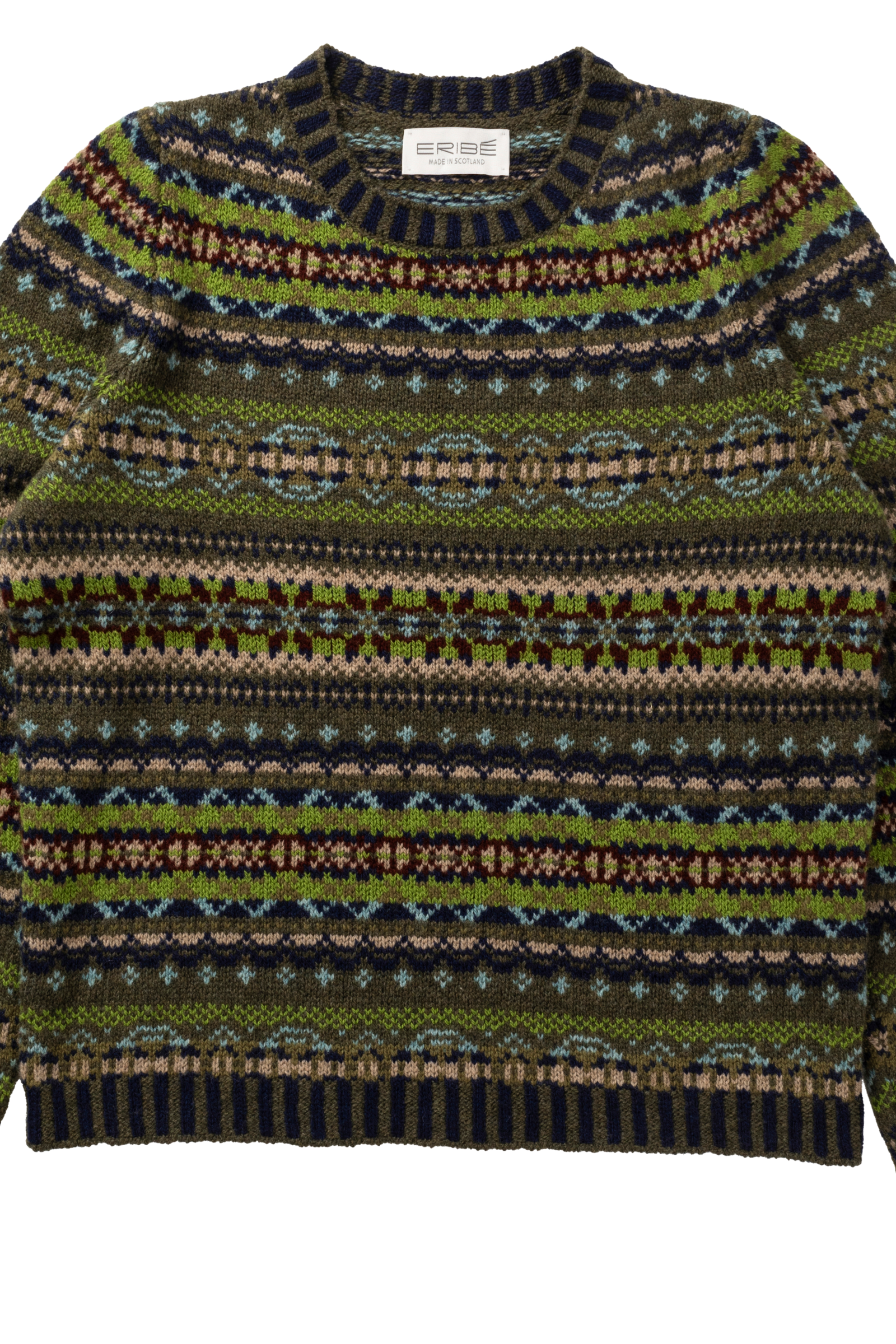 Eribé Eribé Kinross Sweater Loden | Stilvoller Pullover aus 100% Lammwolle