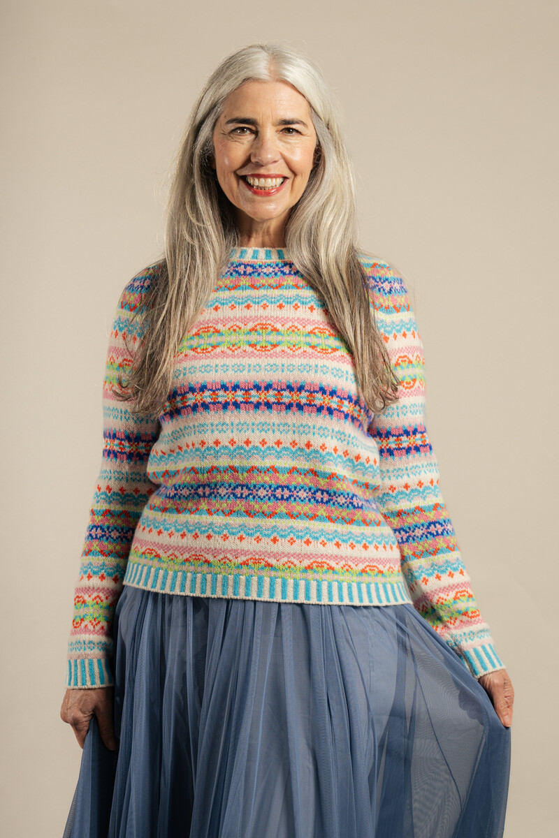 Eribé Kinross Sweater Mural | Ausdrucksstarker Pullover aus 100% Lammwolle