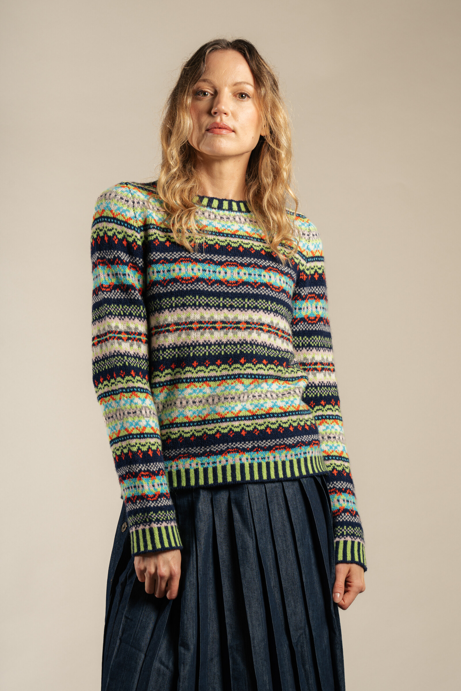 Eribé Eribé Kinross Sweater Frolic | Speelse Trui van 100% Lamswol
