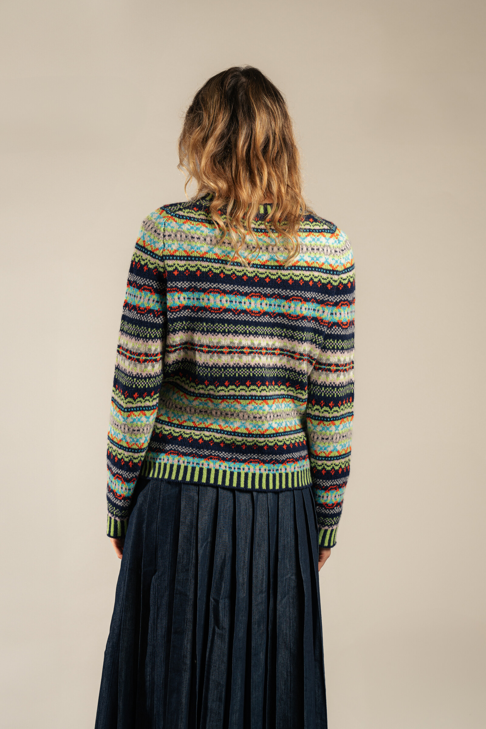 Eribé Eribé Kinross Sweater Frolic | Pull Ludique en 100% Laine d’Agneau