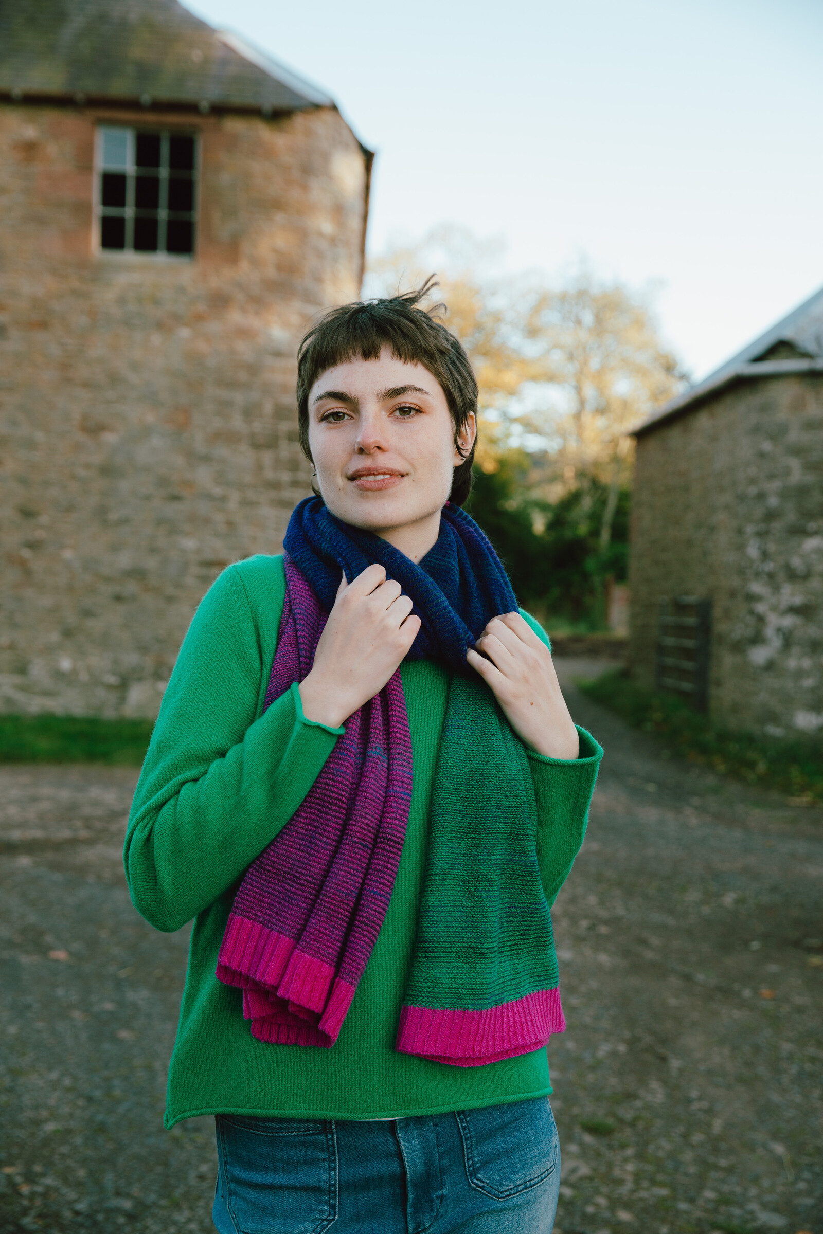 Eribé Eribé Treeline Wrap Honesty | Écharpe Remarquable en Laine Mérinos & Kid Mohair